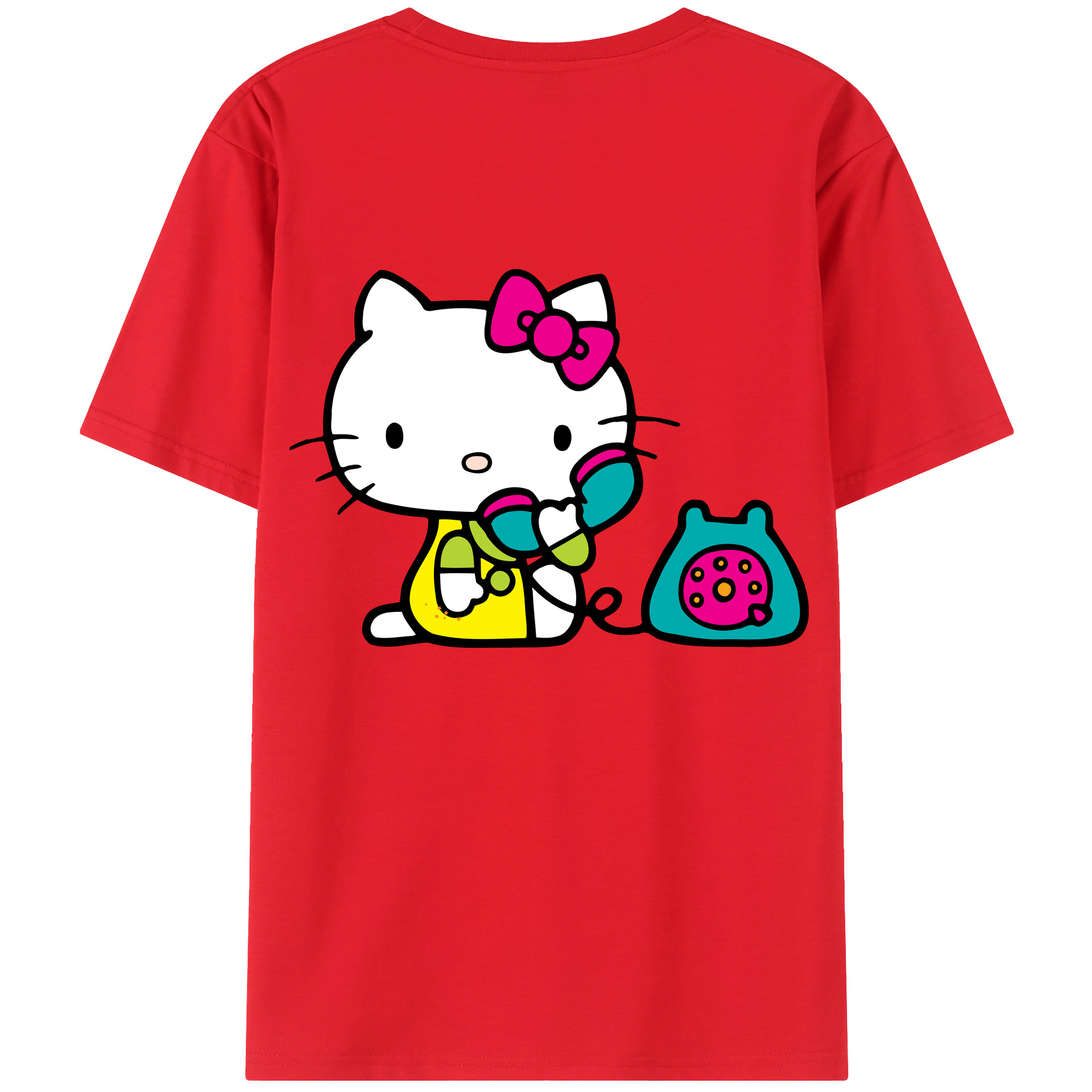 （画像用） Hello Kitty ハローキティ レディース半袖Tシャツ(バックプリント)