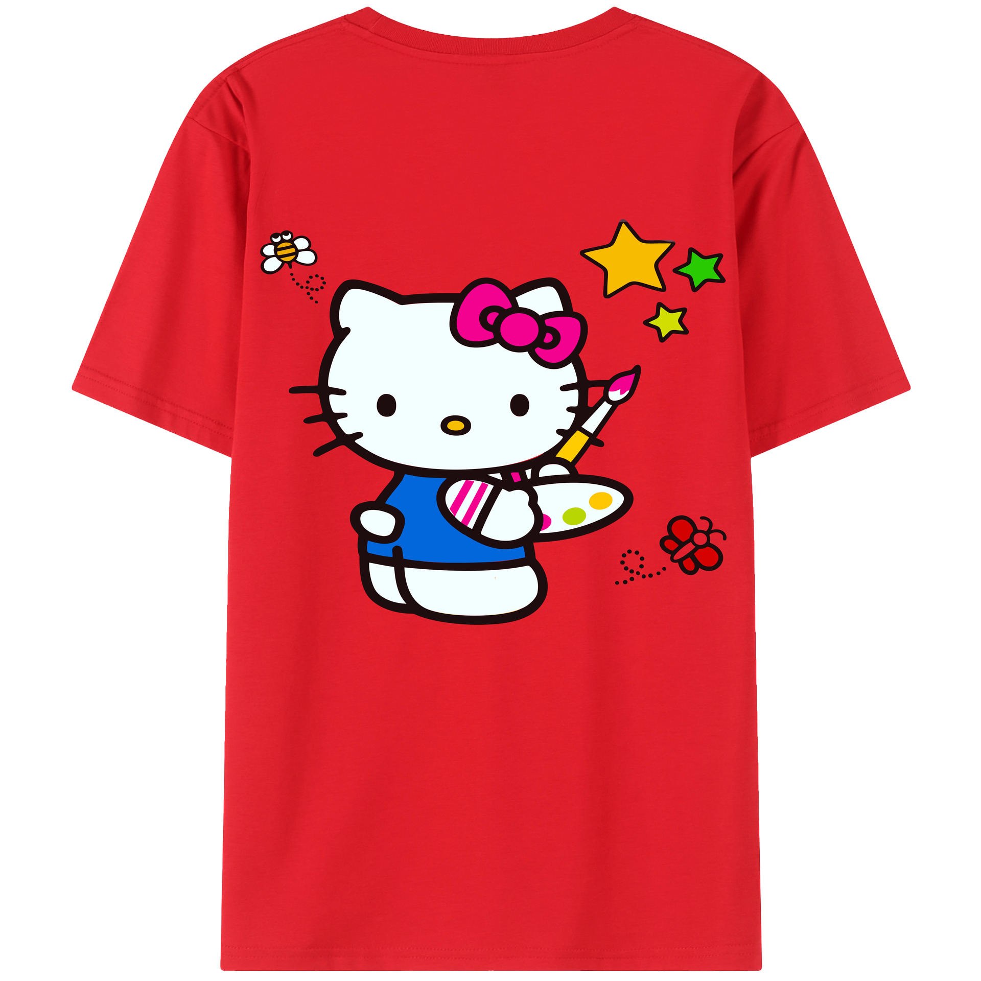 （画像用） Hello Kitty ハローキティ レディース半袖Tシャツ(バックプリント)