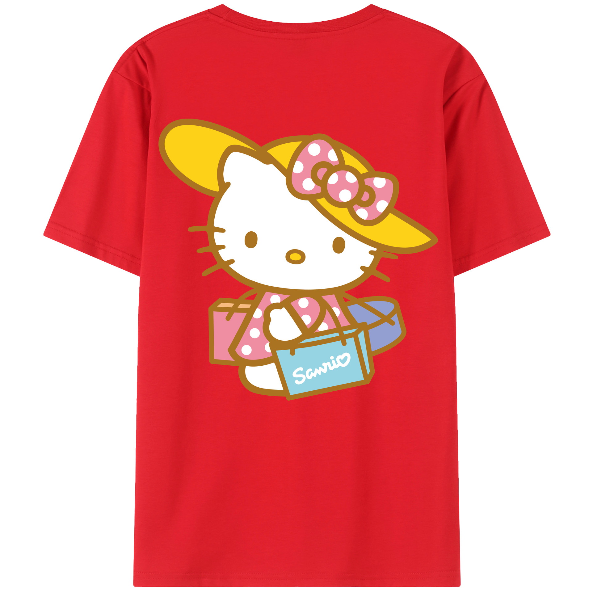 （画像用） Hello Kitty ハローキティ レディース半袖Tシャツ(バックプリント)
