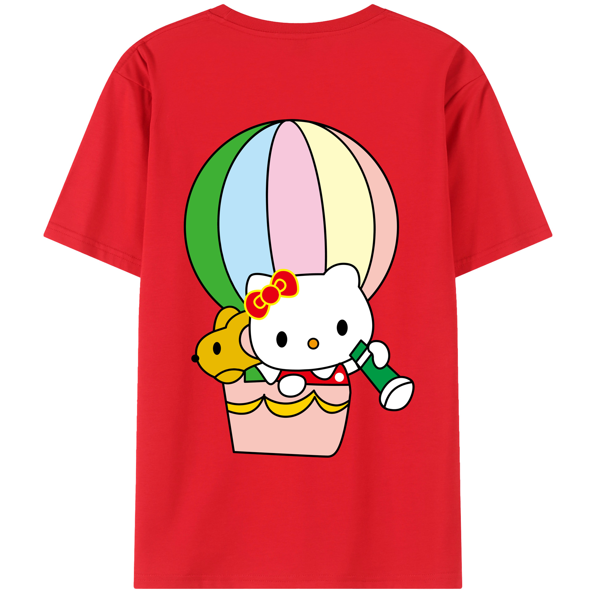 （画像用） Hello Kitty ハローキティ レディース半袖Tシャツ(バックプリント)