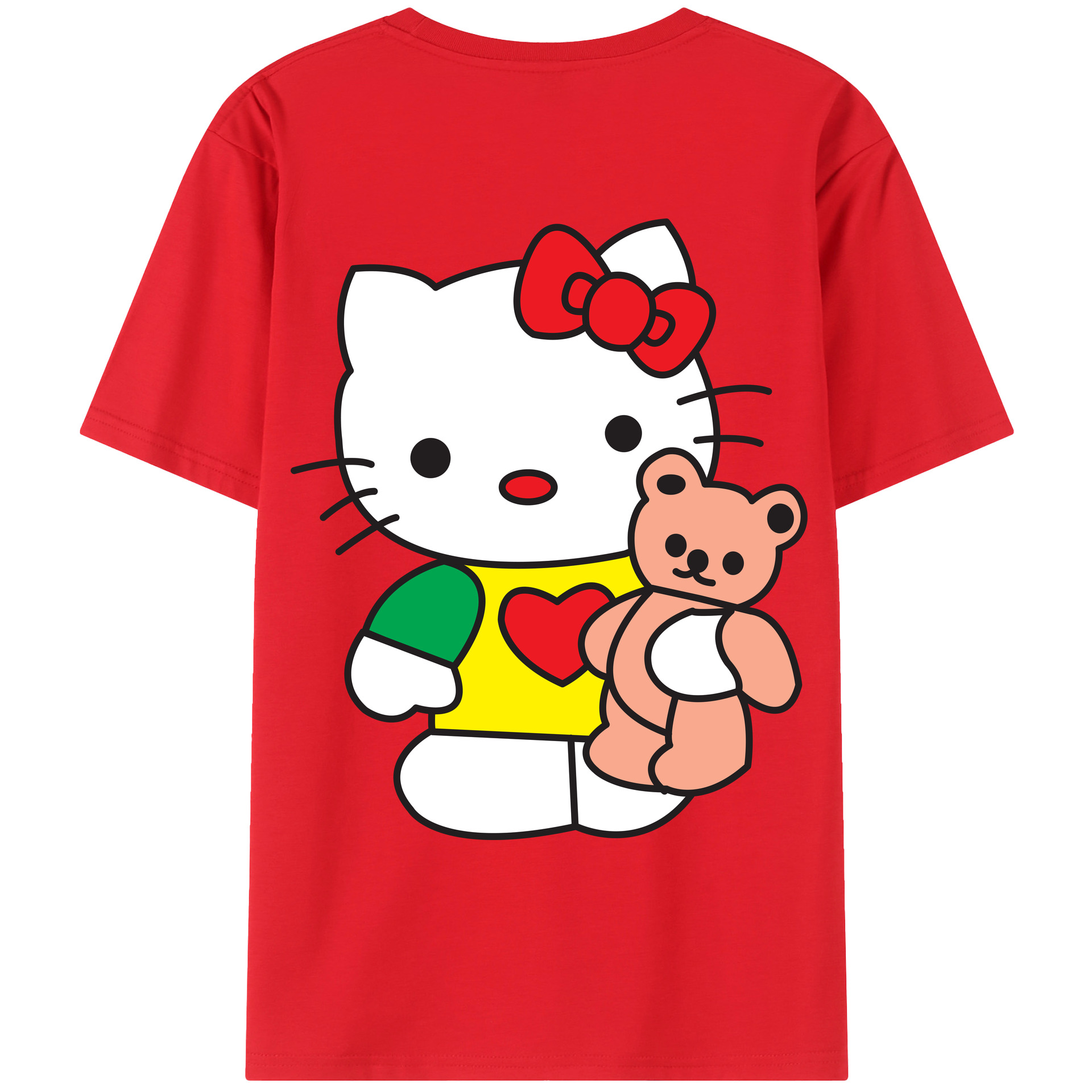 （画像用） Hello Kitty ハローキティ レディース半袖Tシャツ(バックプリント)