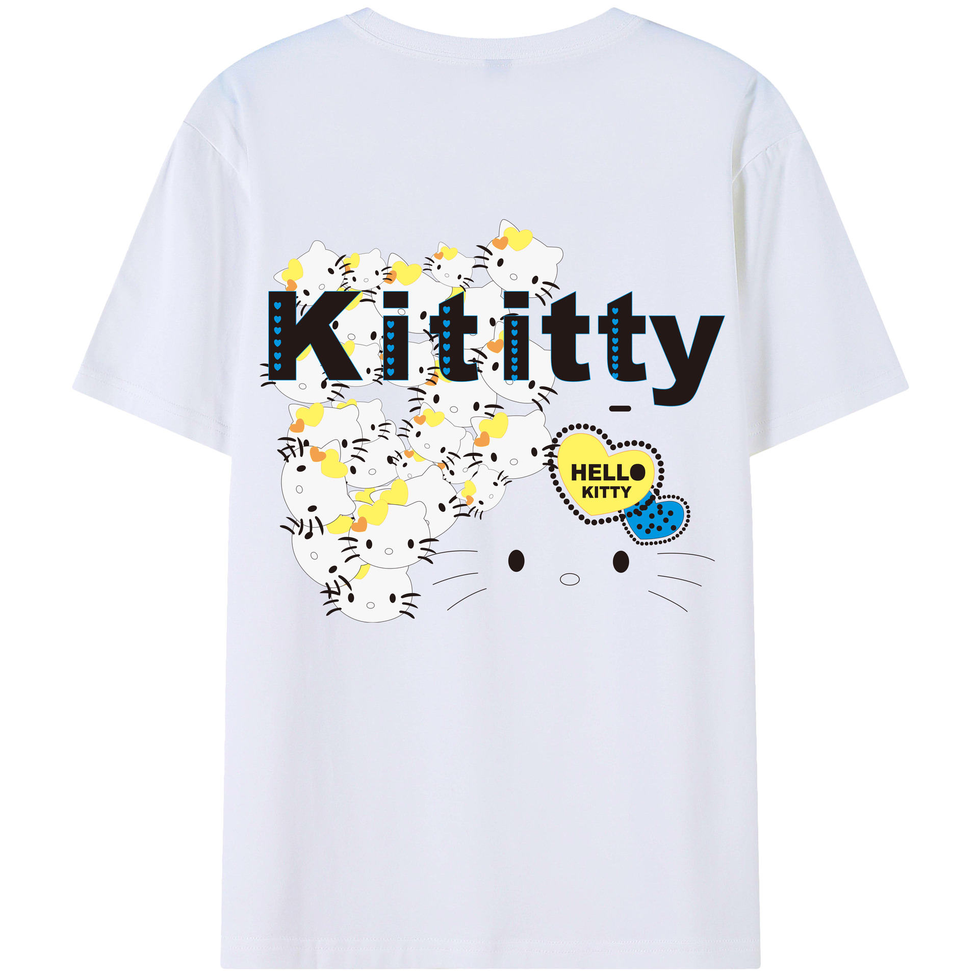 （画像用） Hello Kitty ハローキティ レディース半袖Tシャツ(バックプリント)
