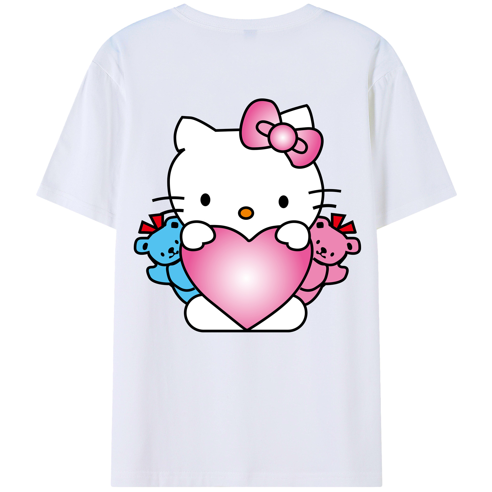 （画像用） Hello Kitty ハローキティ レディース半袖Tシャツ(バックプリント)