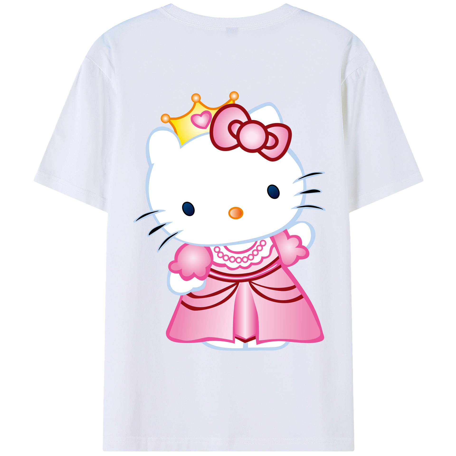 （画像用） Hello Kitty ハローキティ レディース半袖Tシャツ(バックプリント)