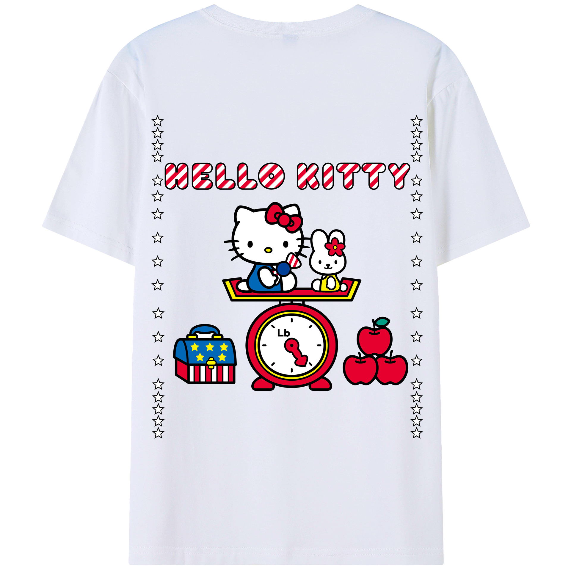 （画像用） Hello Kitty ハローキティ レディース半袖Tシャツ(バックプリント)