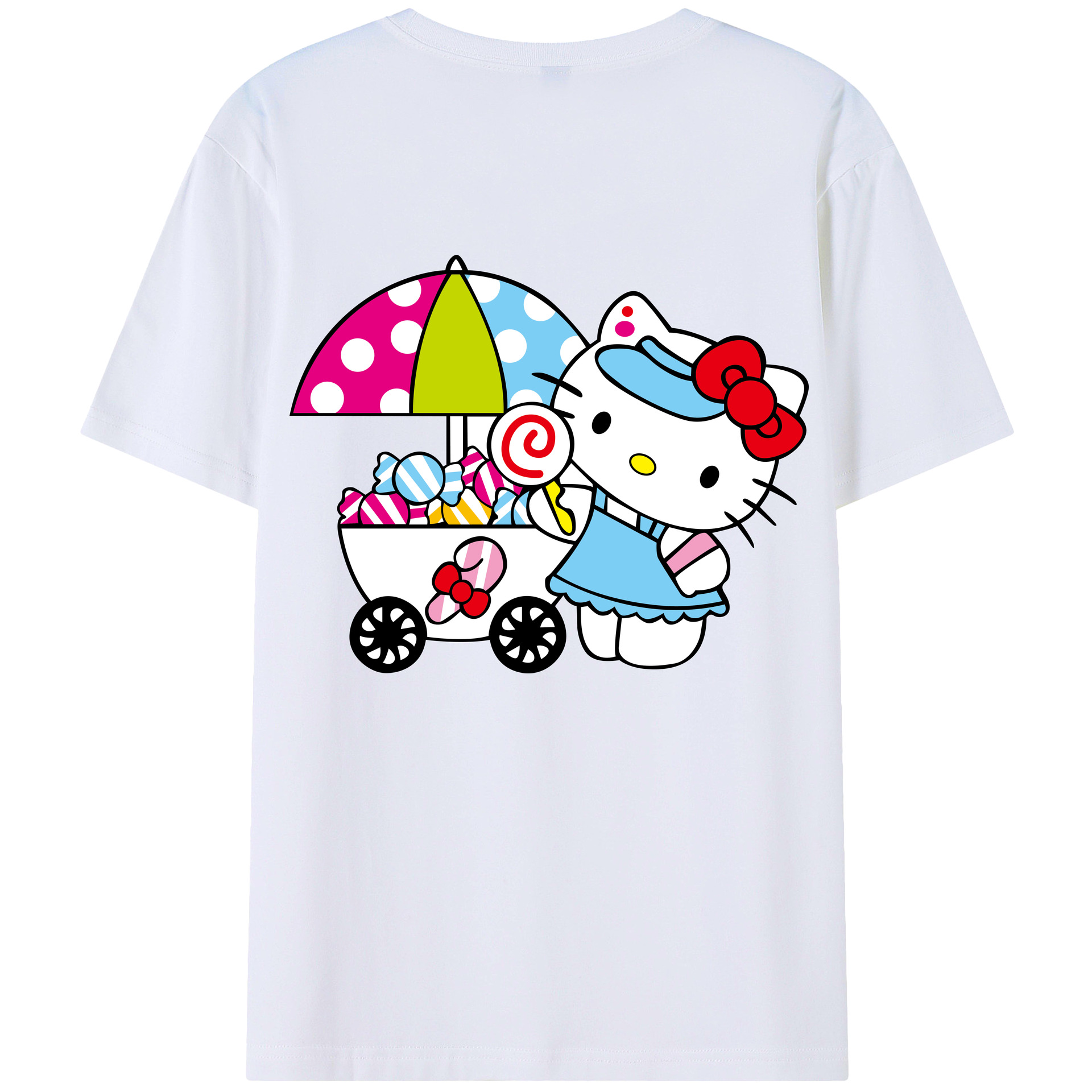 （画像用） Hello Kitty ハローキティ レディース半袖Tシャツ(バックプリント)