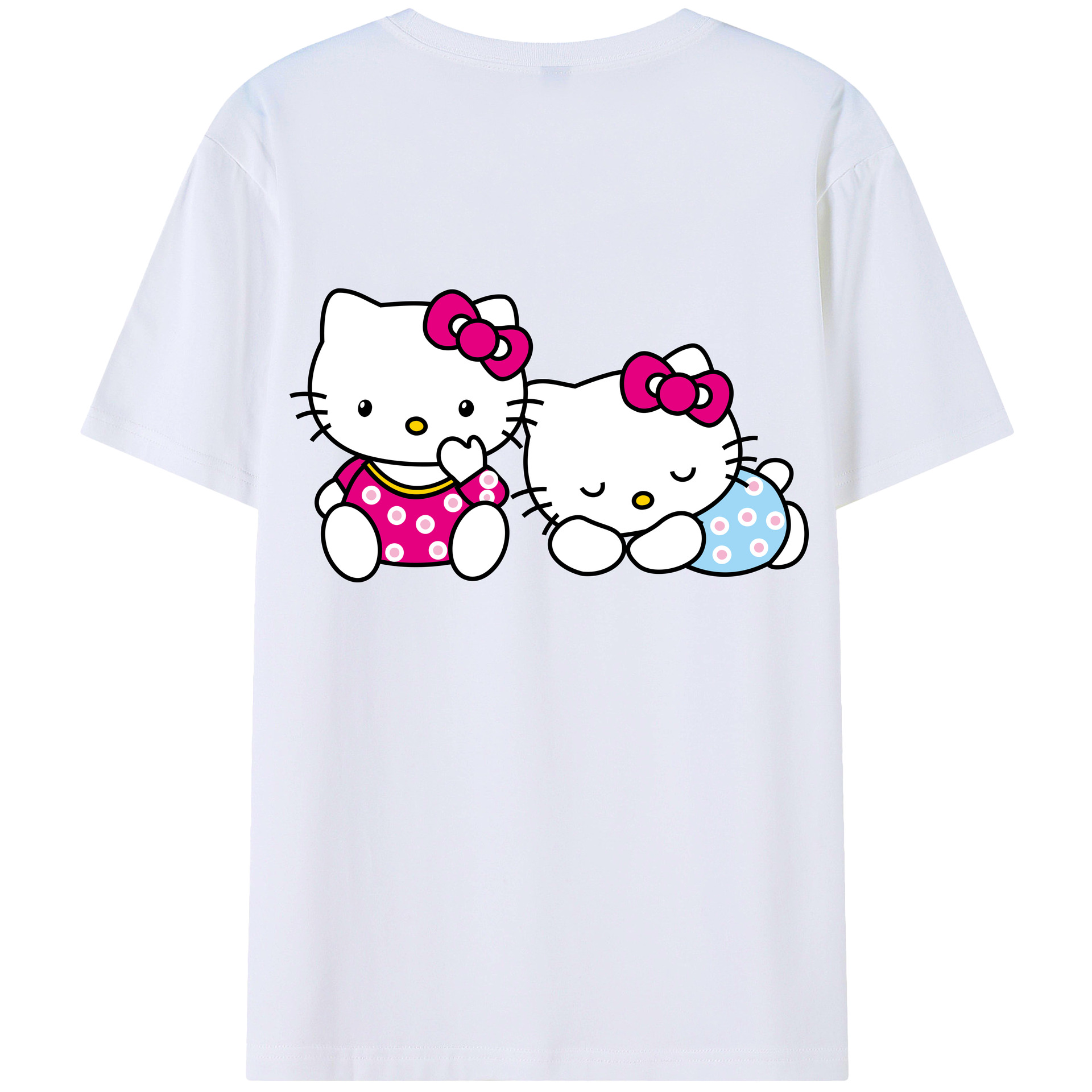 （画像用） Hello Kitty ハローキティ レディース半袖Tシャツ(バックプリント)