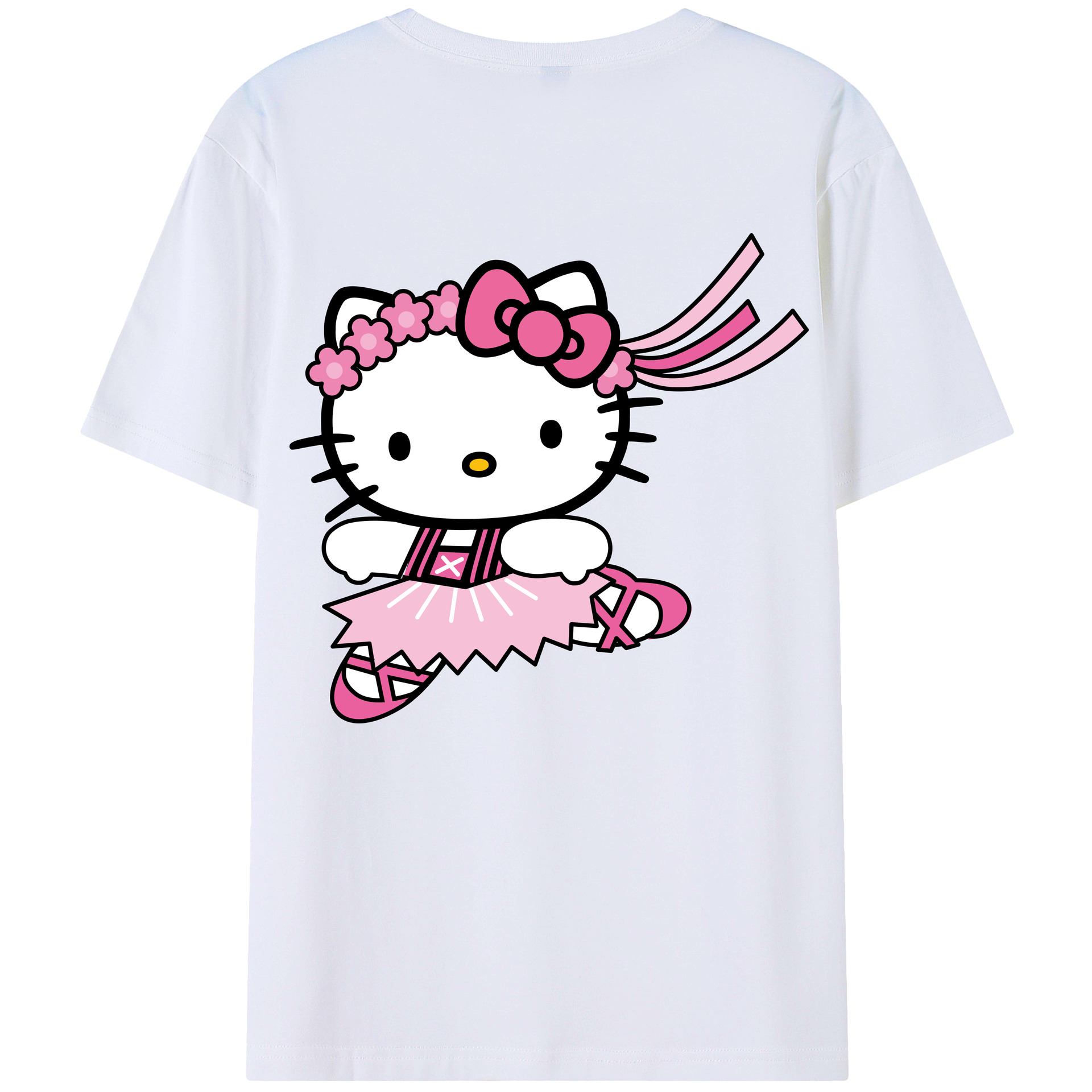 （画像用） Hello Kitty ハローキティ レディース半袖Tシャツ(バックプリント)