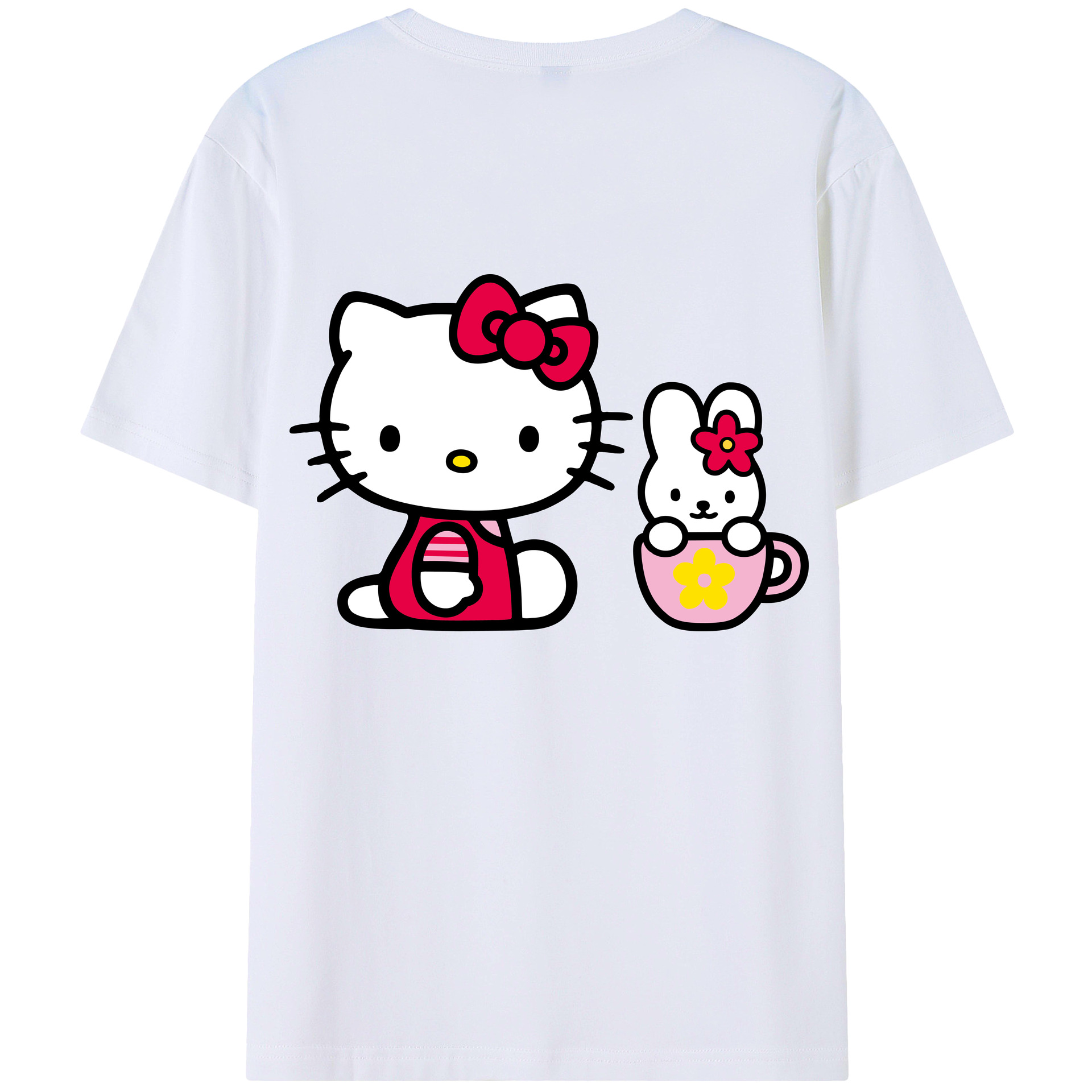 （画像用） Hello Kitty ハローキティ レディース半袖Tシャツ(バックプリント)