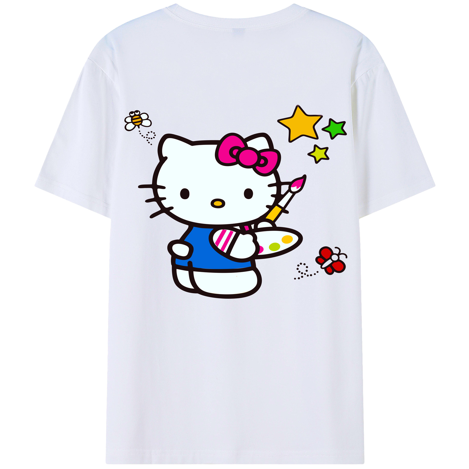 （画像用） Hello Kitty ハローキティ レディース半袖Tシャツ(バックプリント)
