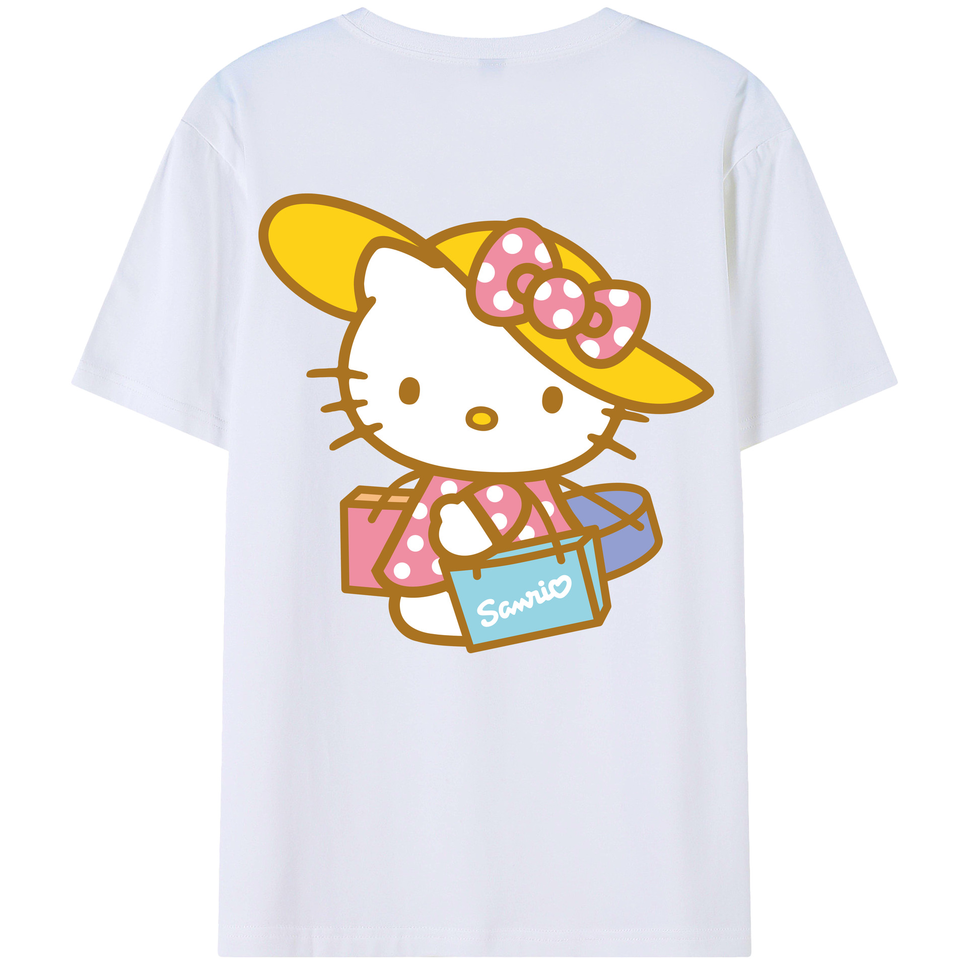 （画像用） Hello Kitty ハローキティ レディース半袖Tシャツ(バックプリント)