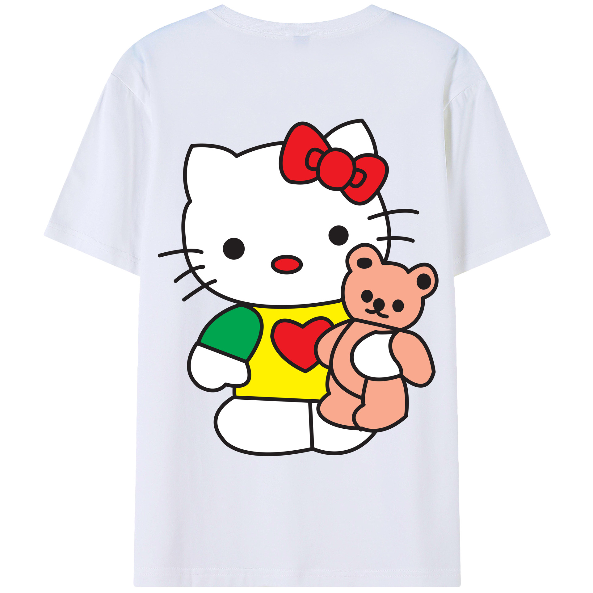 （画像用） Hello Kitty ハローキティ レディース半袖Tシャツ(バックプリント)