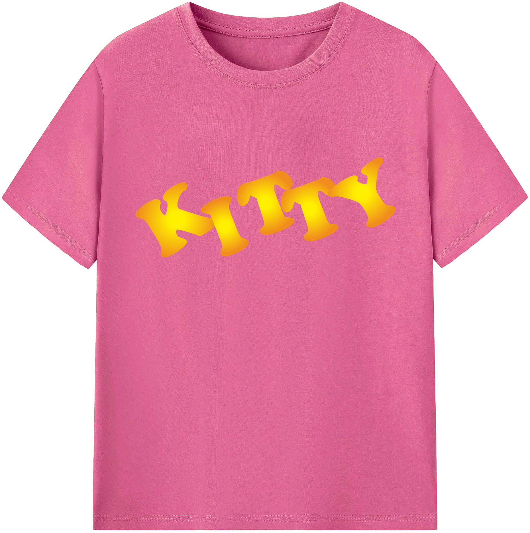 （画像用） Hello Kitty ハローキティ レディースカジュアルプリントTシャツ（綿100％）