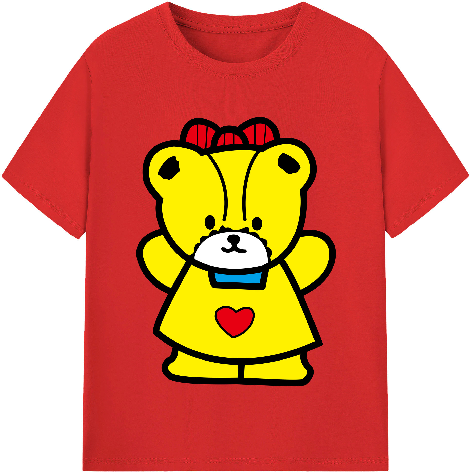 （画像用） Hello Kitty ハローキティ レディースカジュアルプリントTシャツ（綿100％）