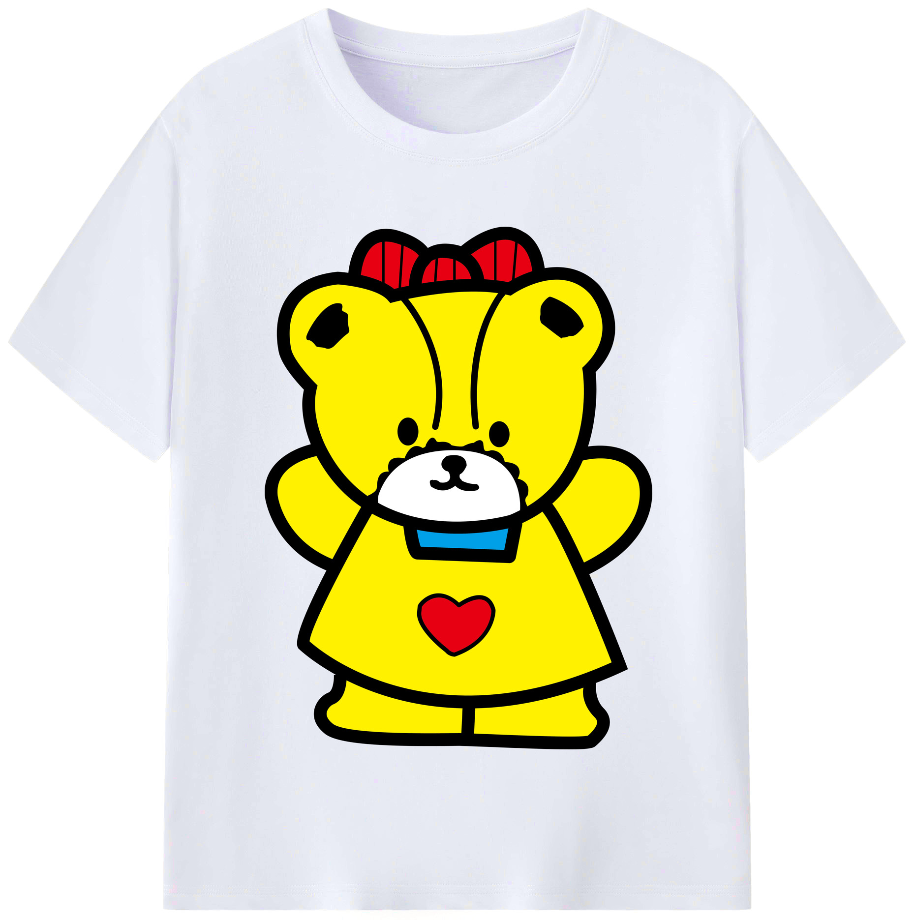 （画像用） Hello Kitty ハローキティ レディースカジュアルプリントTシャツ（綿100％）