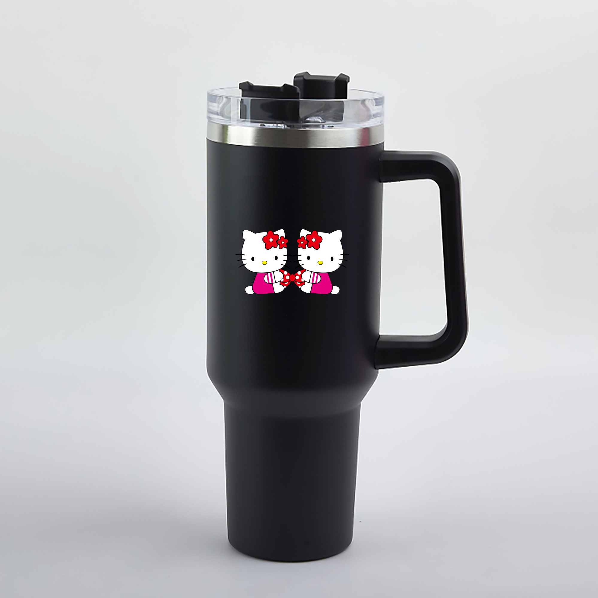 （画像用） Hello Kitty ハローキティ 1200mL車用タンブラー（カラープリント）