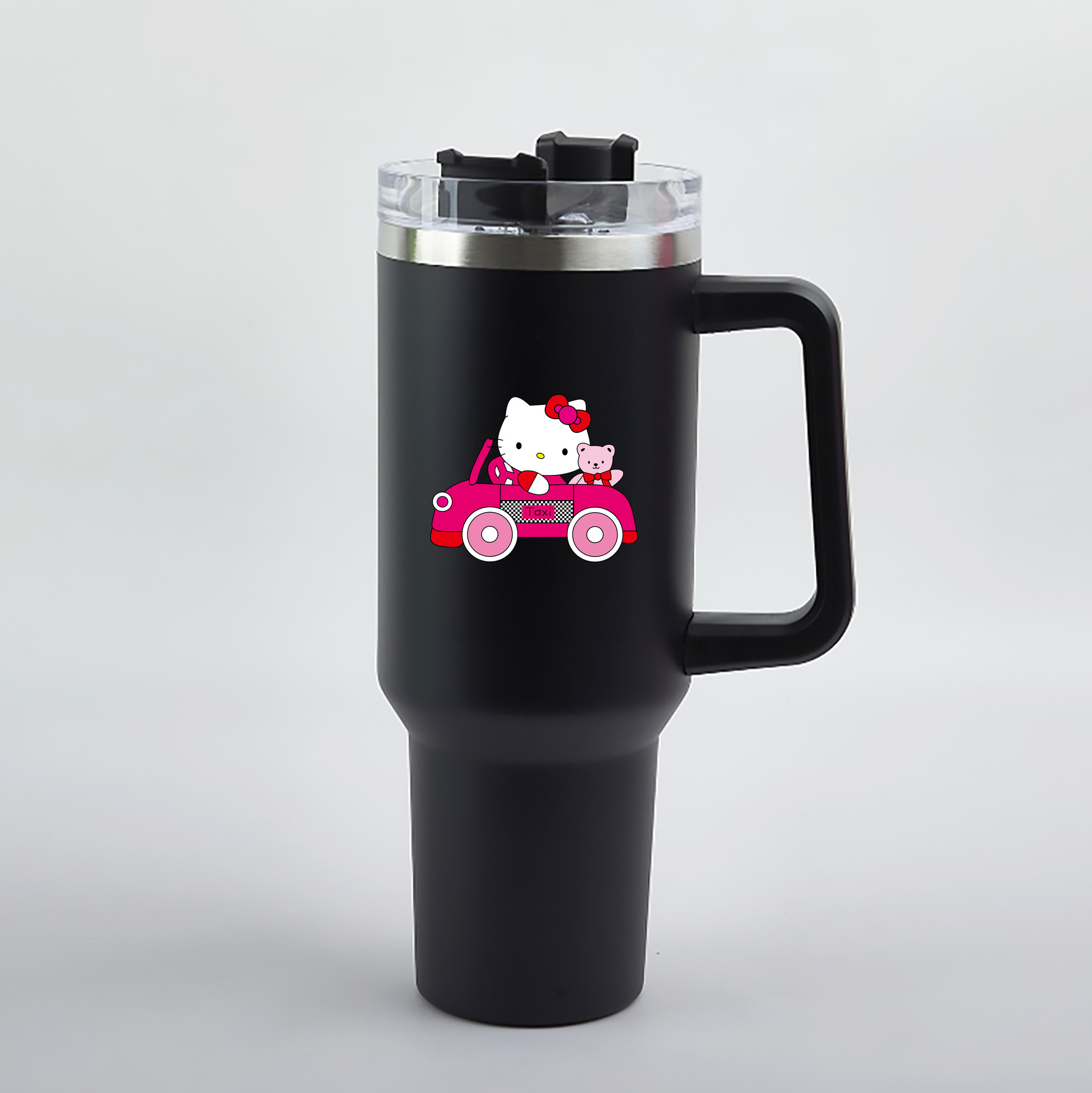 （画像用） Hello Kitty ハローキティ 1200mL車用タンブラー（カラープリント）