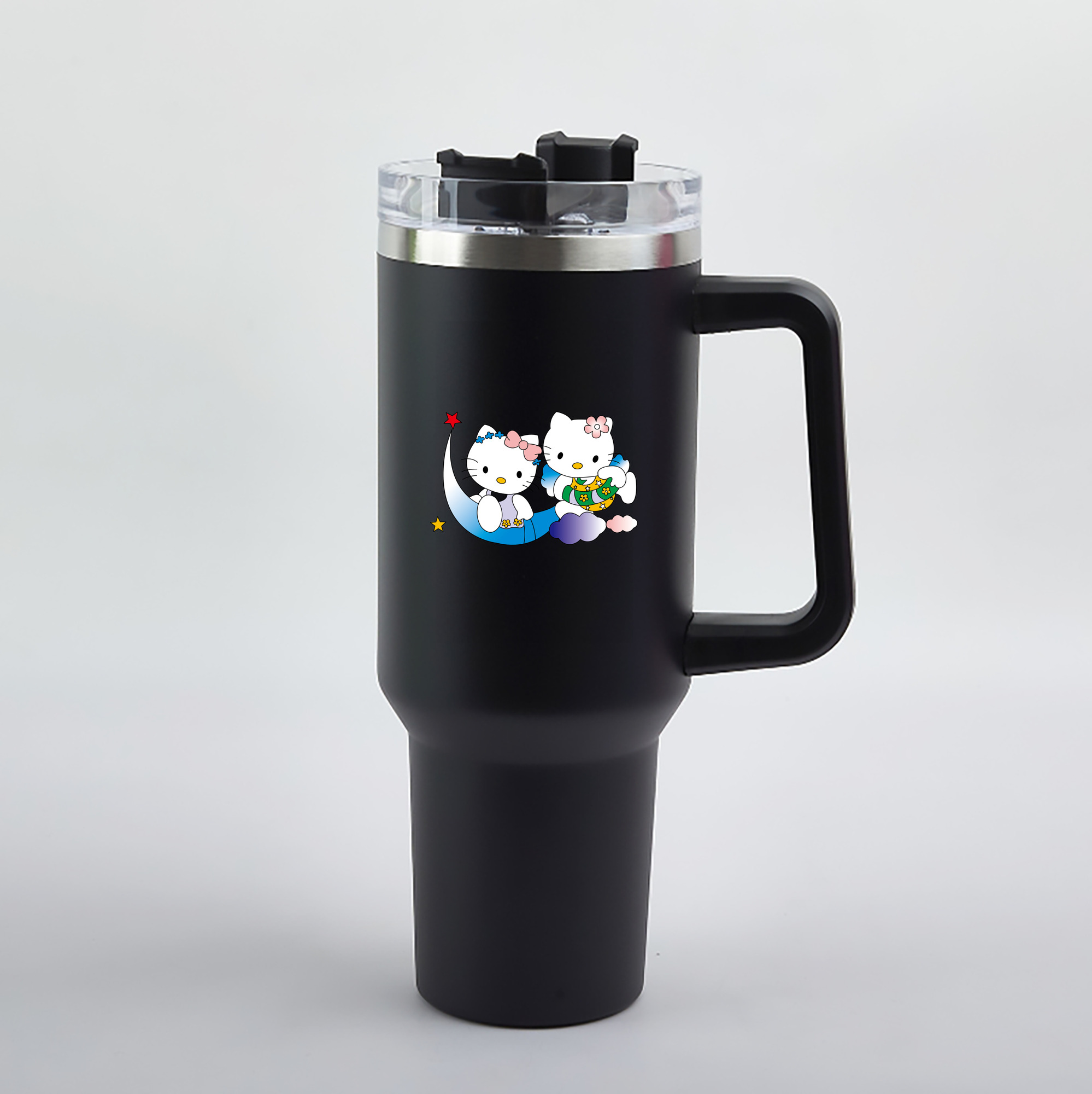 （画像用） Hello Kitty ハローキティ 1200mL車用タンブラー（カラープリント）