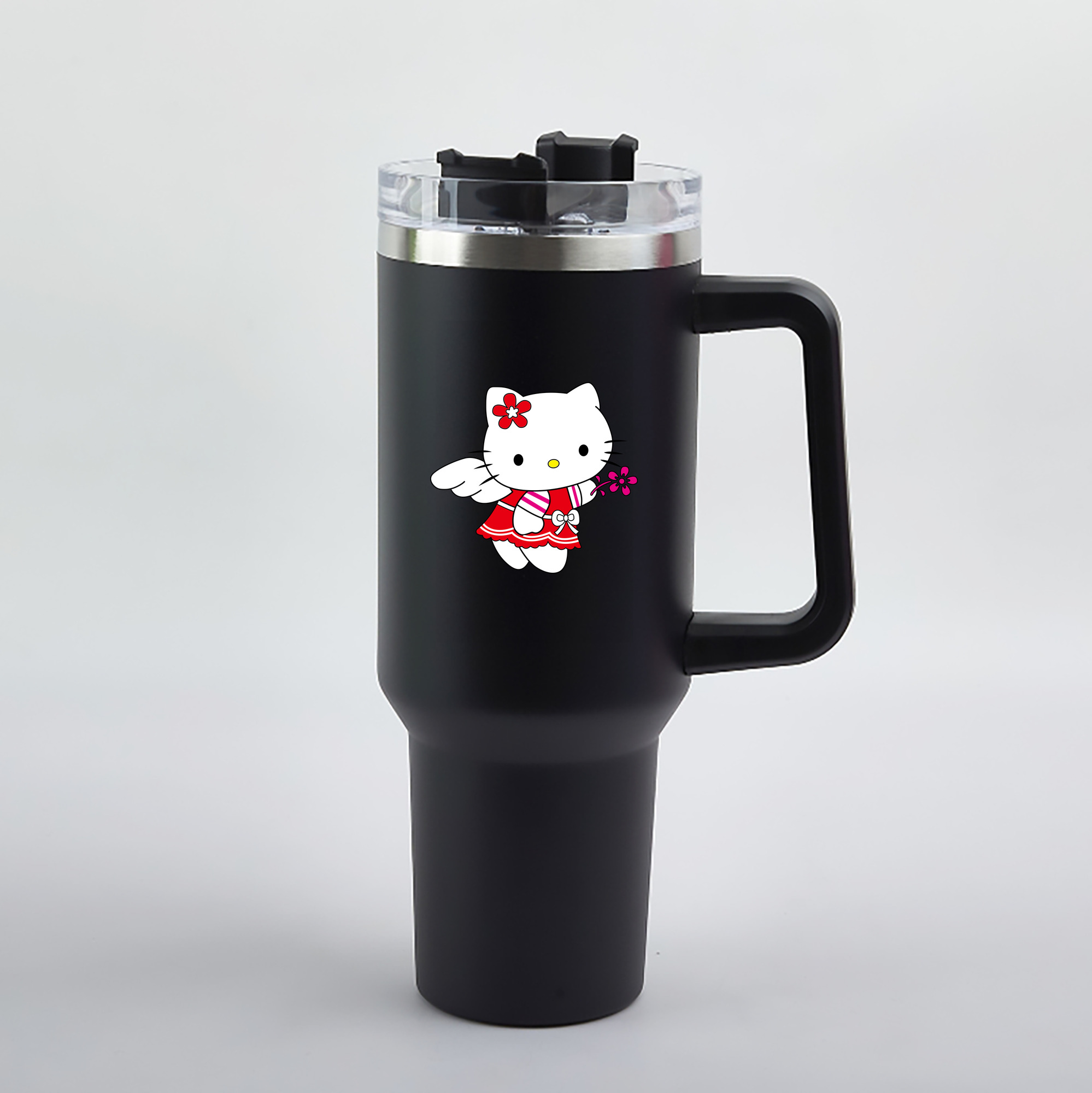 （画像用） Hello Kitty ハローキティ 1200mL車用タンブラー（カラープリント）
