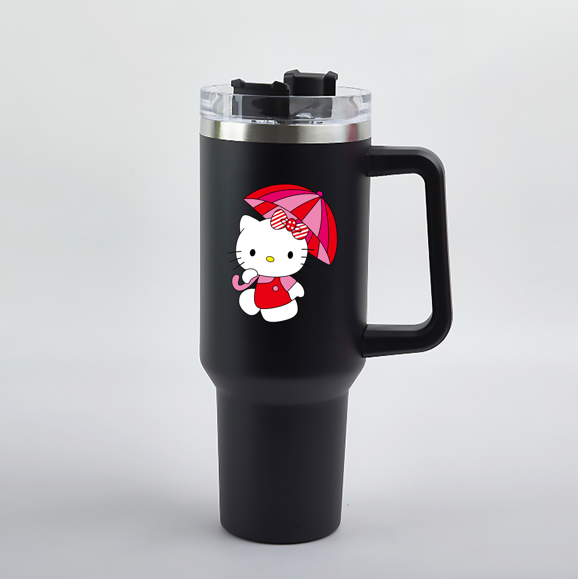 （画像用） Hello Kitty ハローキティ 1200mL車用タンブラー（カラープリント）