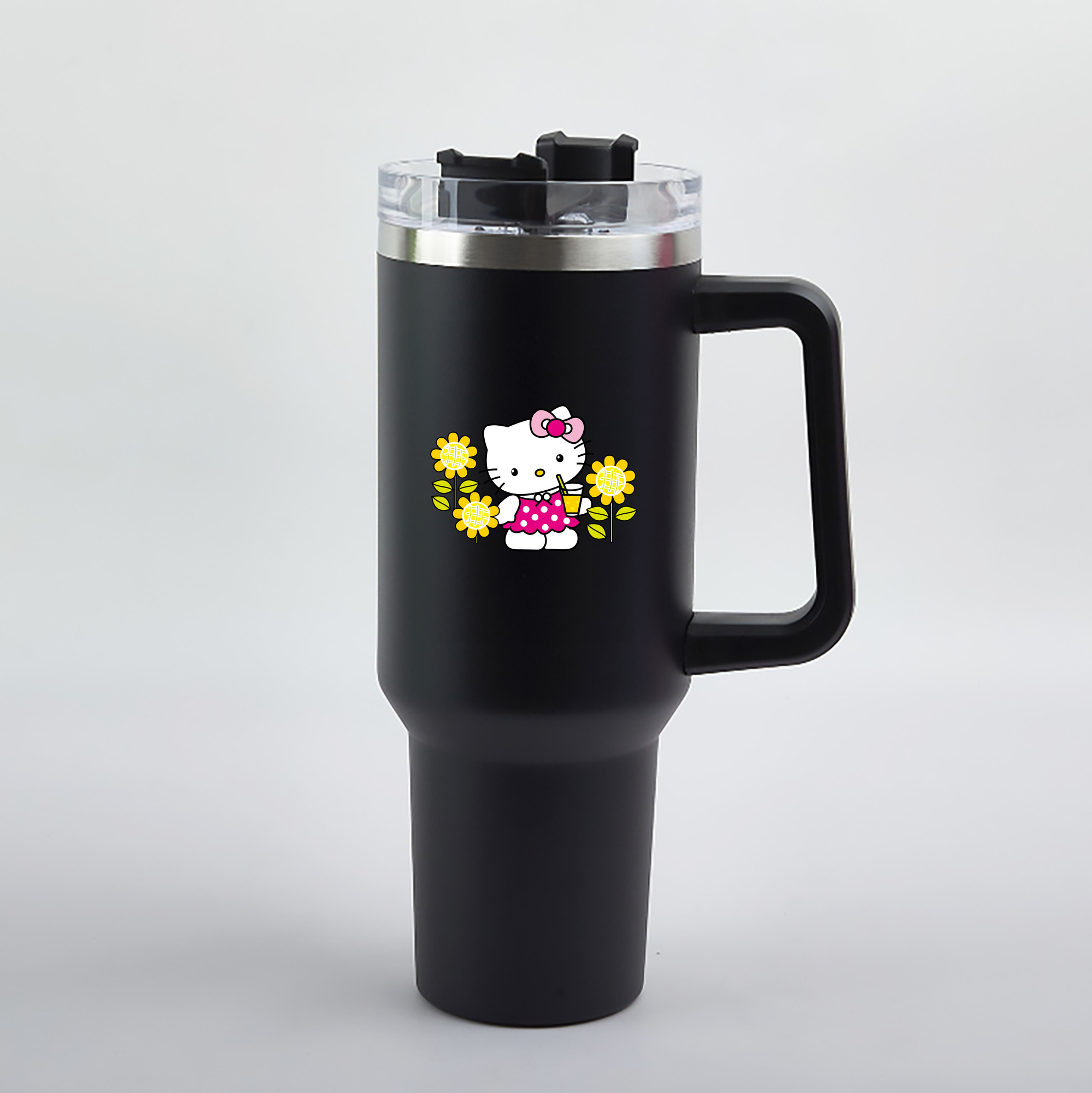 （画像用） Hello Kitty ハローキティ 1200mL車用タンブラー（カラープリント）