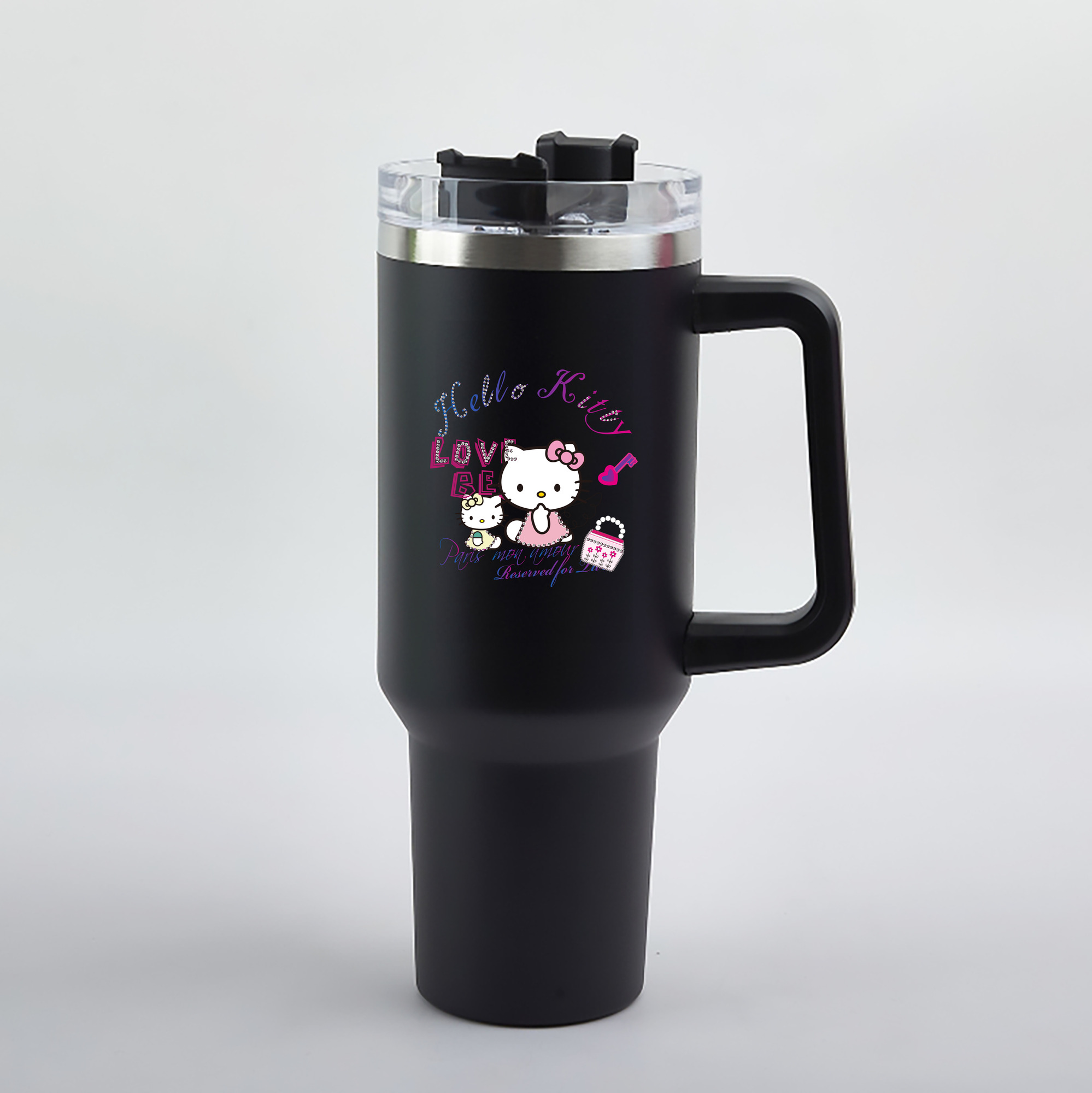 （画像用） Hello Kitty ハローキティ 1200mL車用タンブラー（カラープリント）