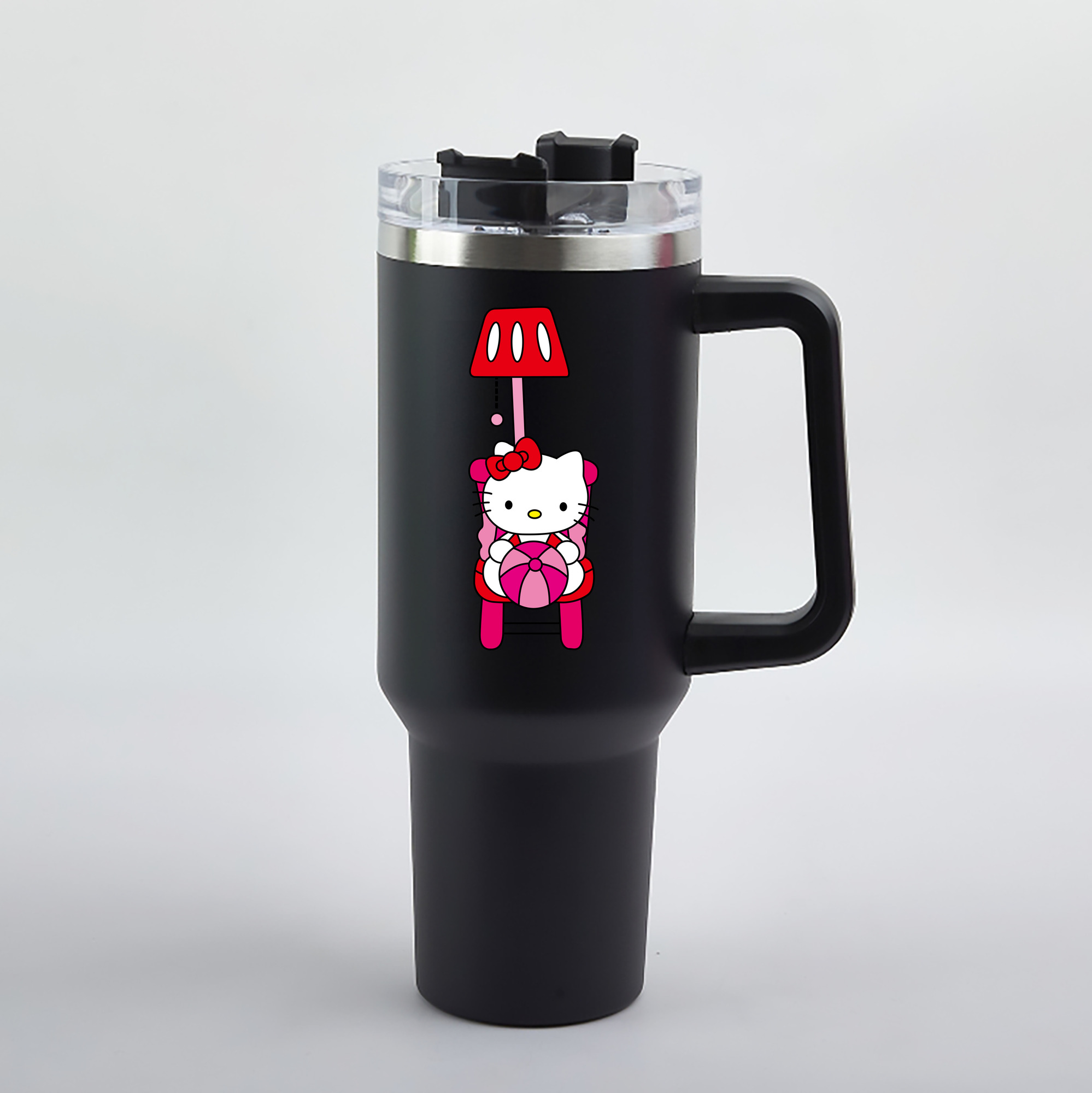 （画像用） Hello Kitty ハローキティ 1200mL車用タンブラー（カラープリント）