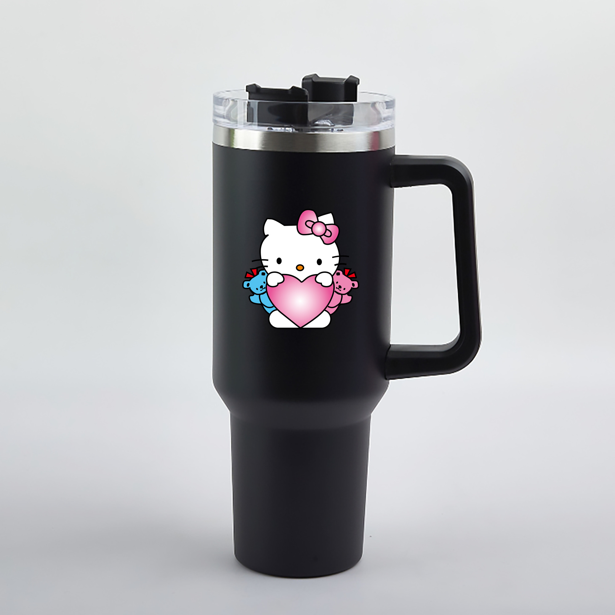 （画像用） Hello Kitty ハローキティ 1200mL車用タンブラー（カラープリント）
