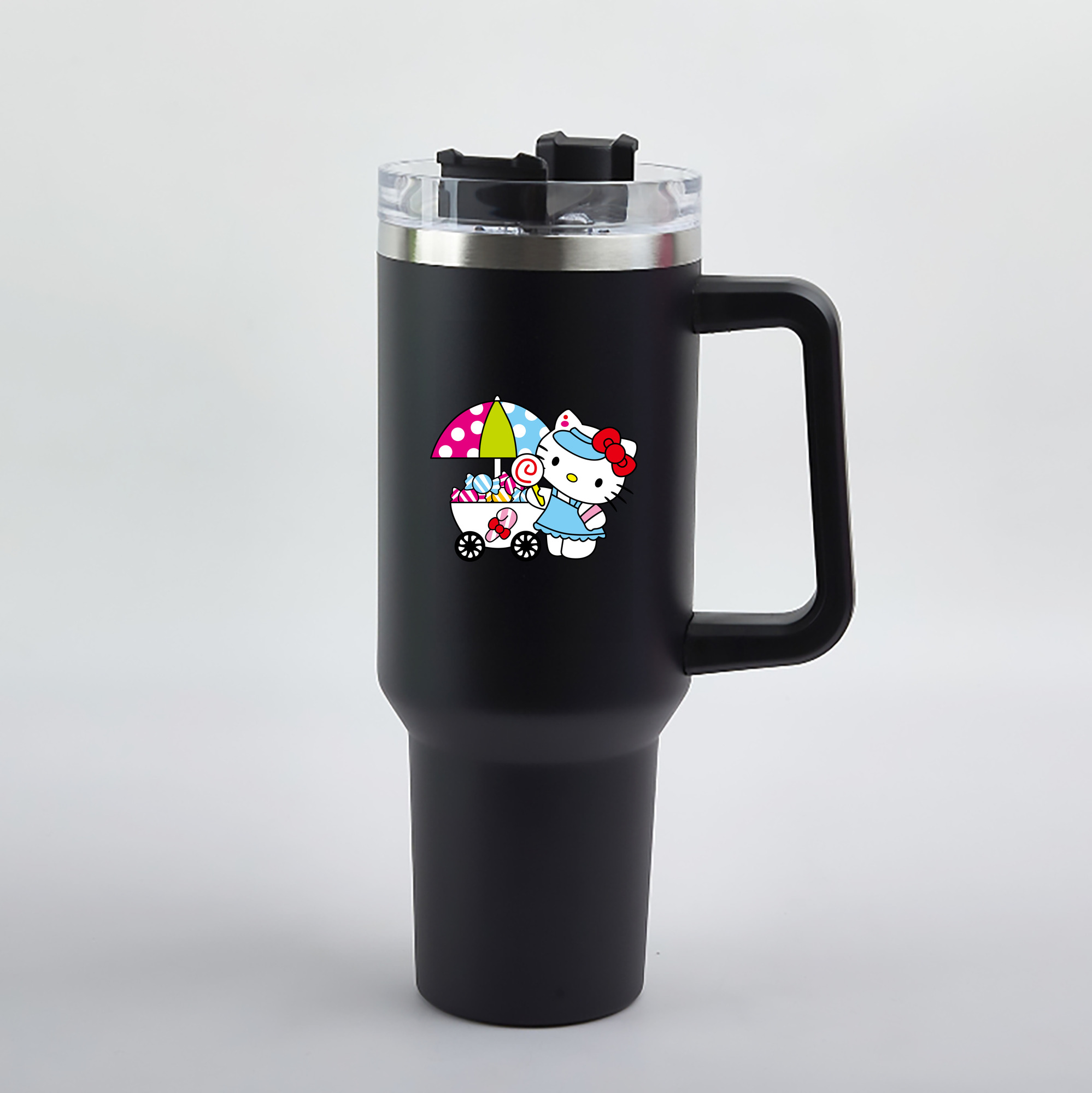 （画像用） Hello Kitty ハローキティ 1200mL車用タンブラー（カラープリント）