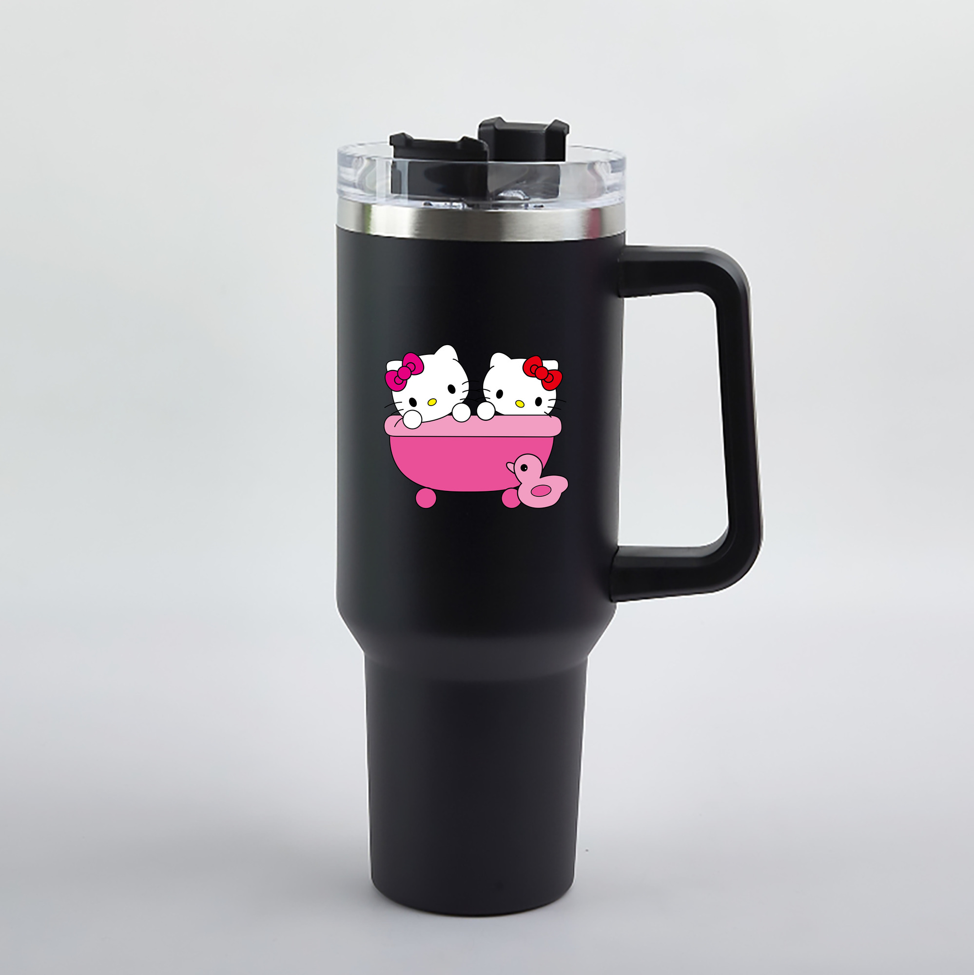 （画像用） Hello Kitty ハローキティ 1200mL車用タンブラー（カラープリント）