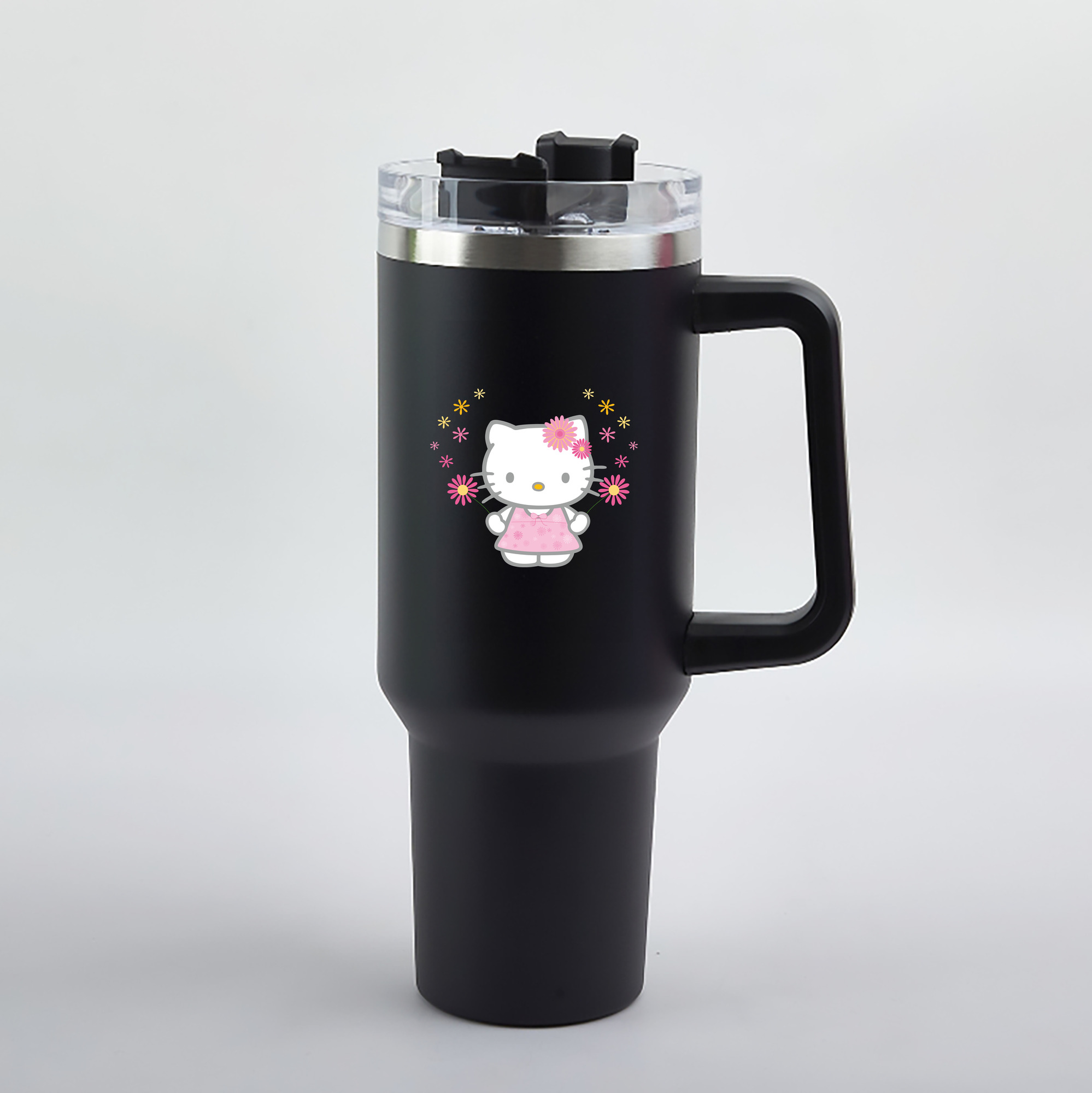 （画像用） Hello Kitty ハローキティ 1200mL車用タンブラー（カラープリント）
