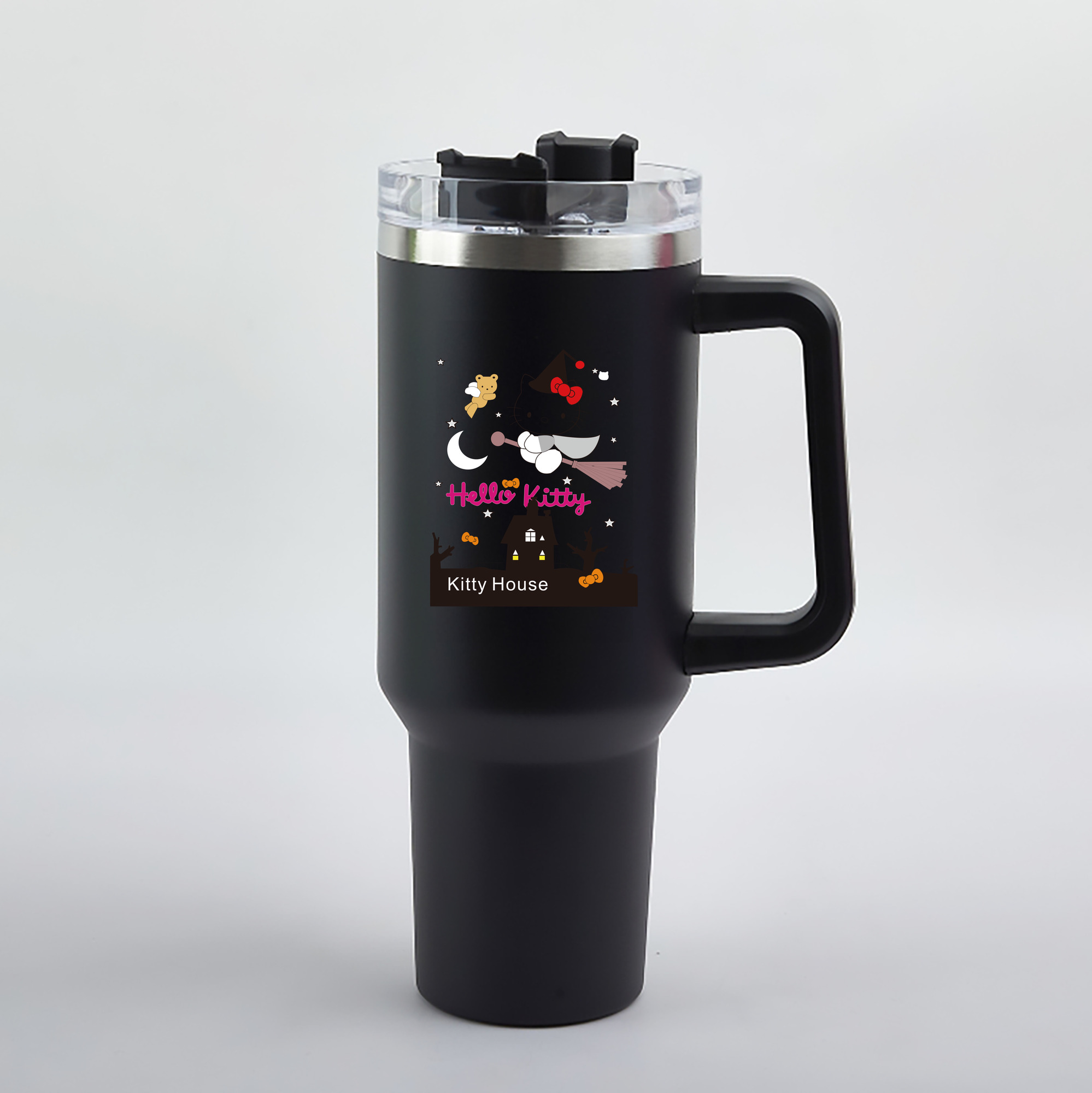 （画像用） Hello Kitty ハローキティ 1200mL車用タンブラー（カラープリント）