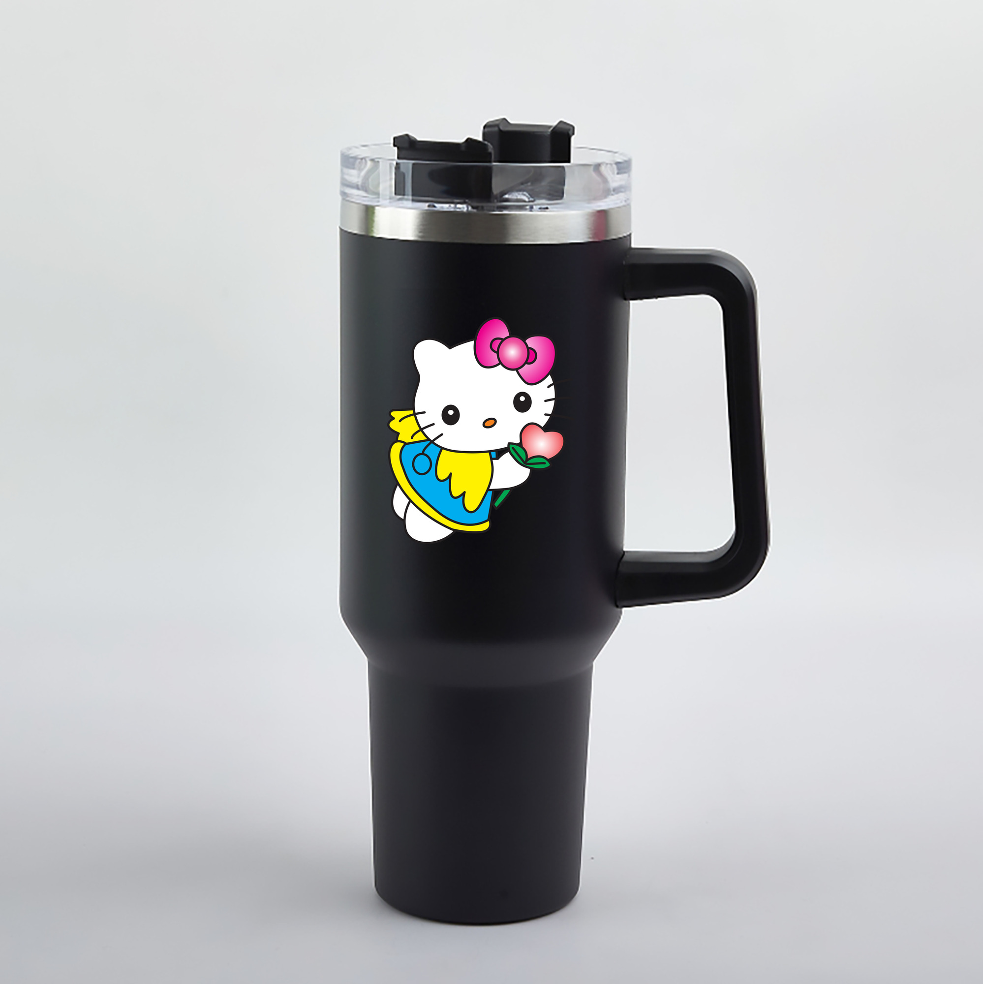 （画像用） Hello Kitty ハローキティ 1200mL車用タンブラー（カラープリント）