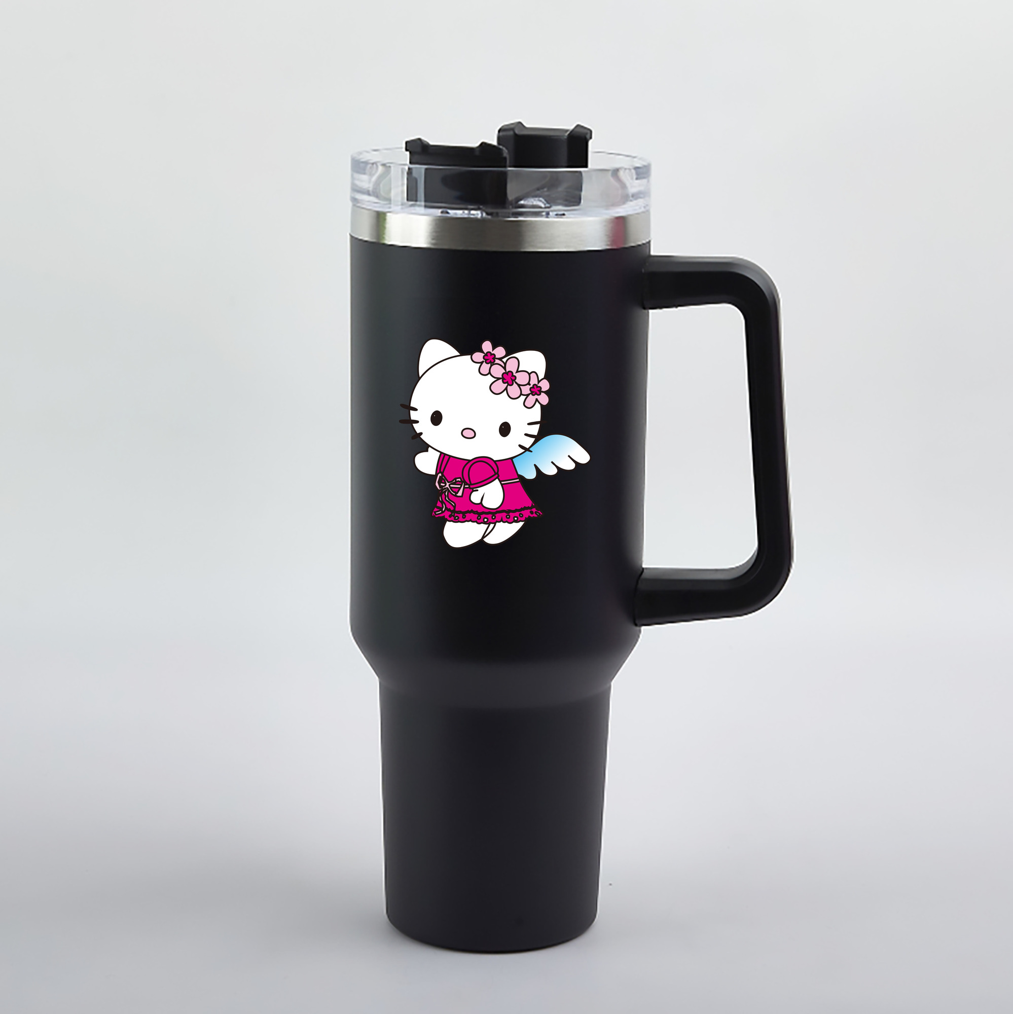 （画像用） Hello Kitty ハローキティ 1200mL車用タンブラー（カラープリント）