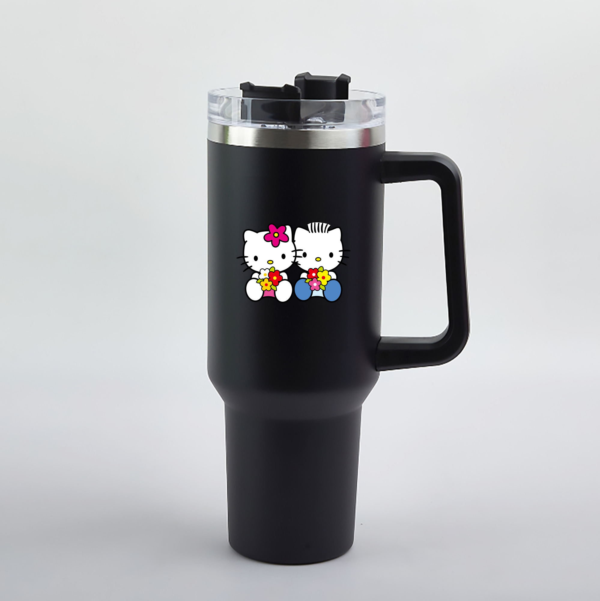 （画像用） Hello Kitty ハローキティ 1200mL車用タンブラー（カラープリント）