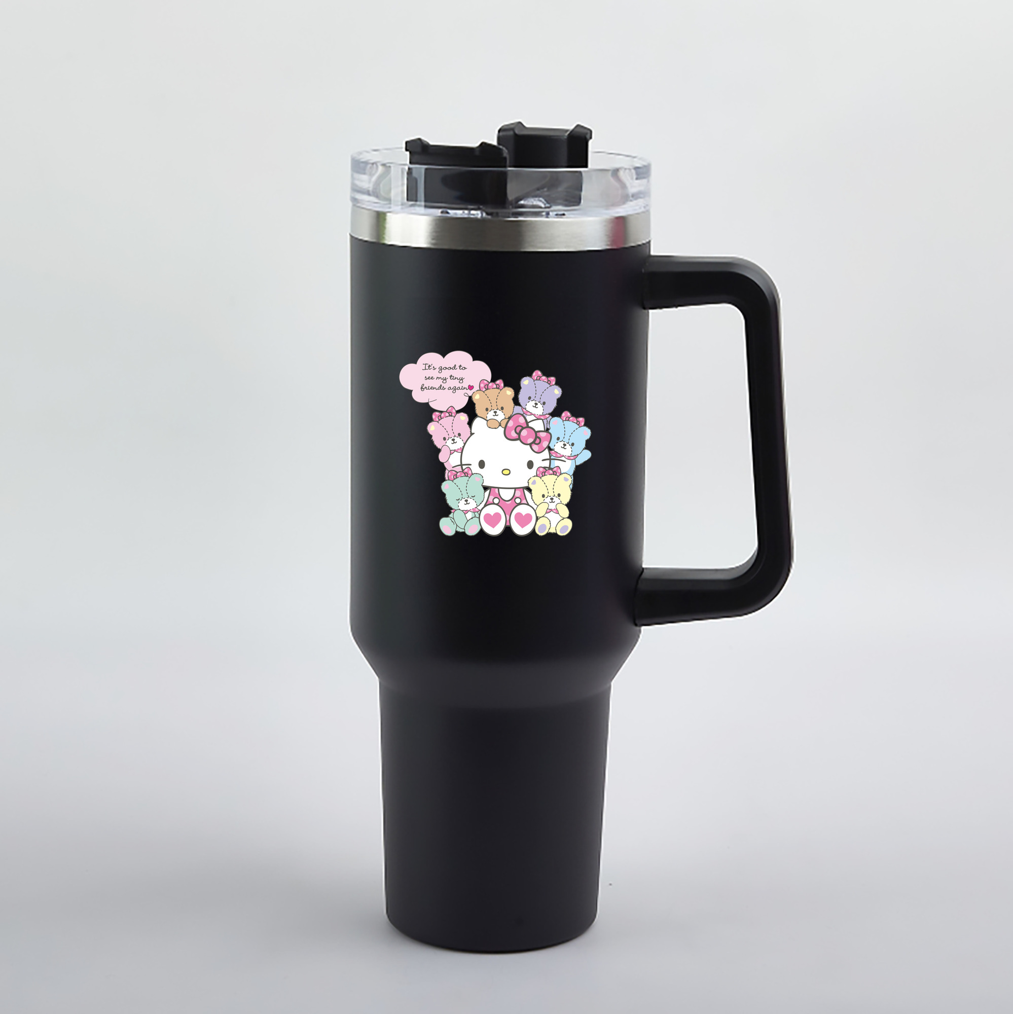 （画像用） Hello Kitty ハローキティ 1200mL車用タンブラー（カラープリント）