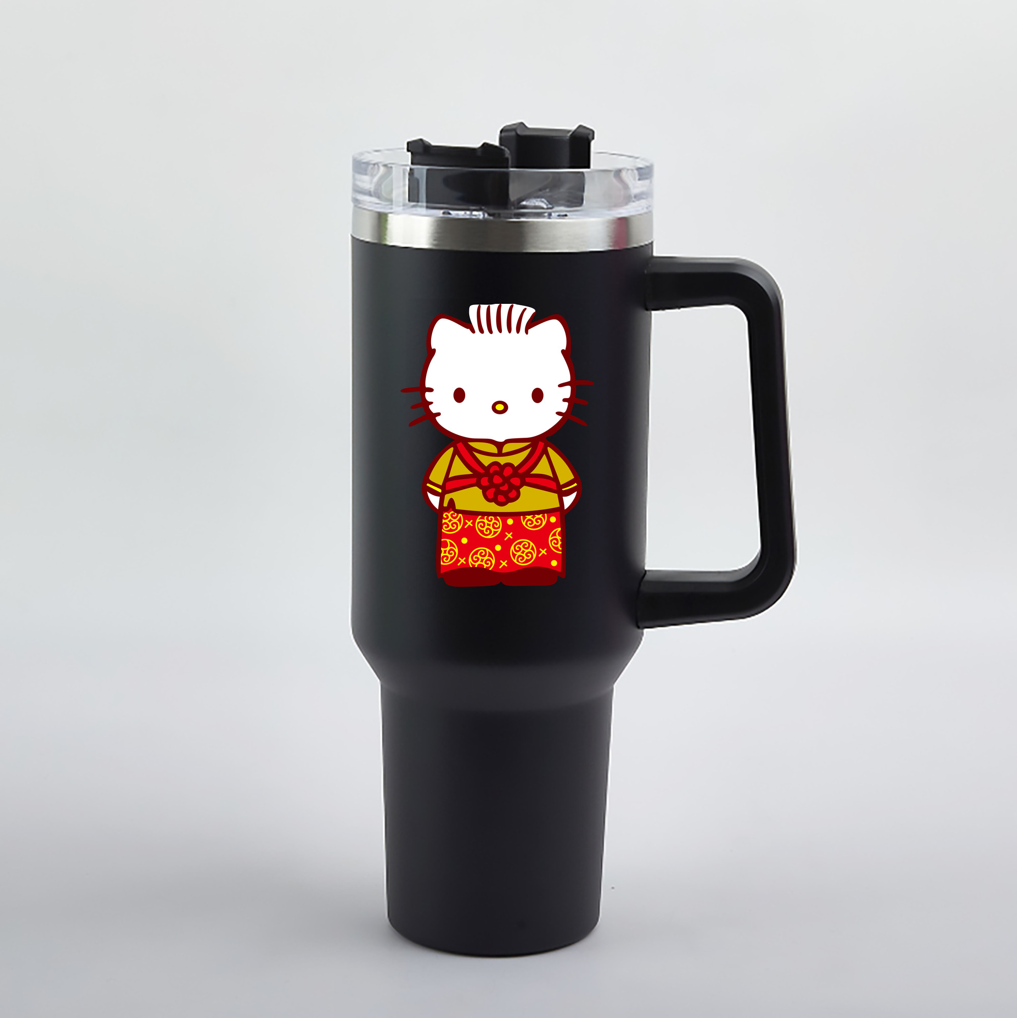 （画像用） Hello Kitty ハローキティ 1200mL車用タンブラー（カラープリント）