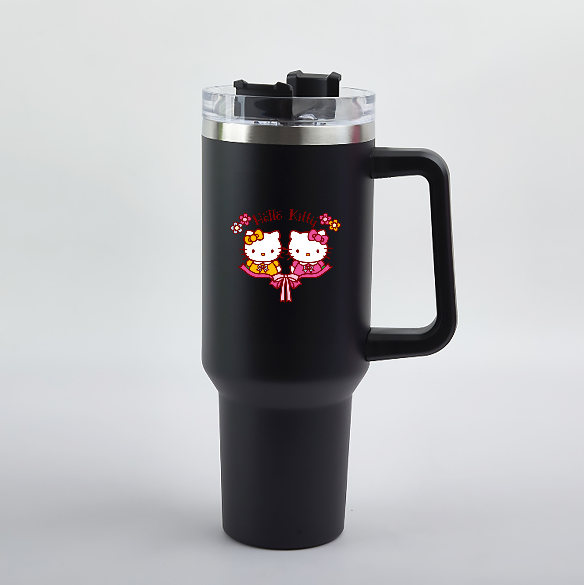 （画像用） Hello Kitty ハローキティ 1200mL車用タンブラー（カラープリント）