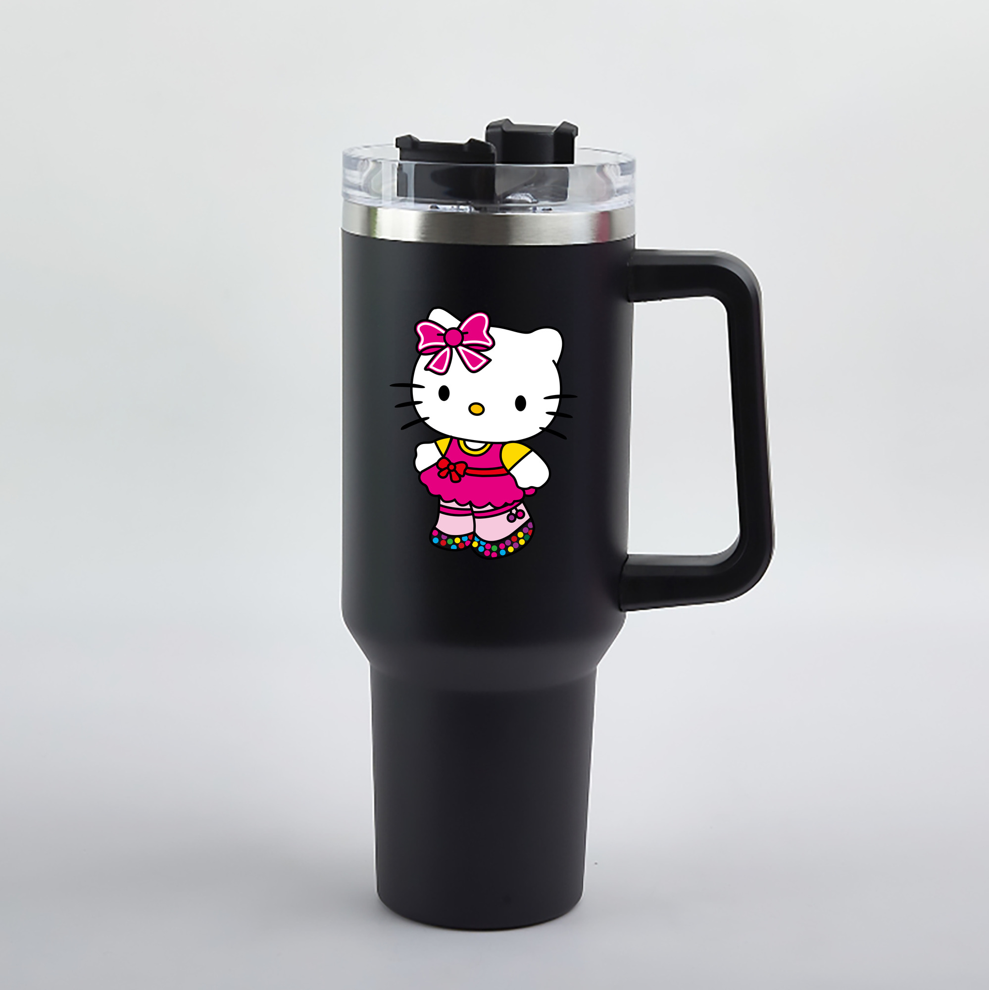 （画像用） Hello Kitty ハローキティ 1200mL車用タンブラー（カラープリント）