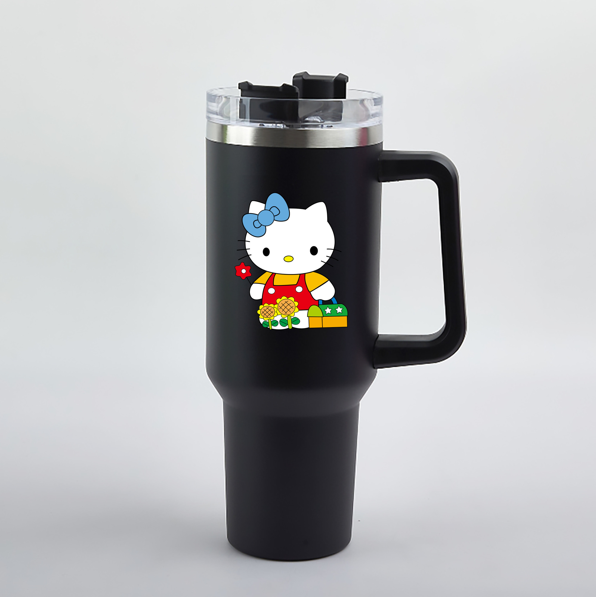 （画像用） Hello Kitty ハローキティ 1200mL車用タンブラー（カラープリント）