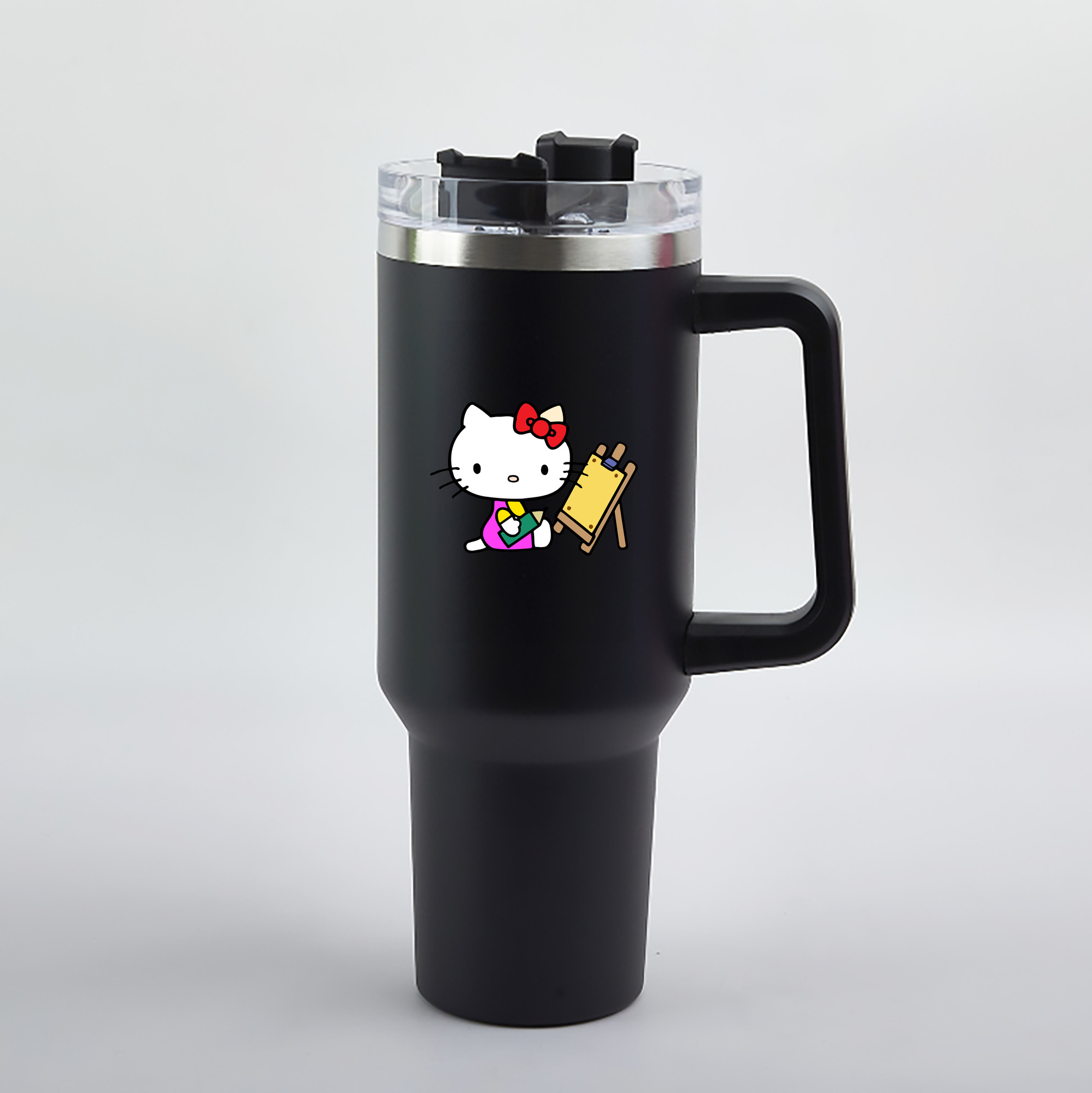 （画像用） Hello Kitty ハローキティ 1200mL車用タンブラー（カラープリント）