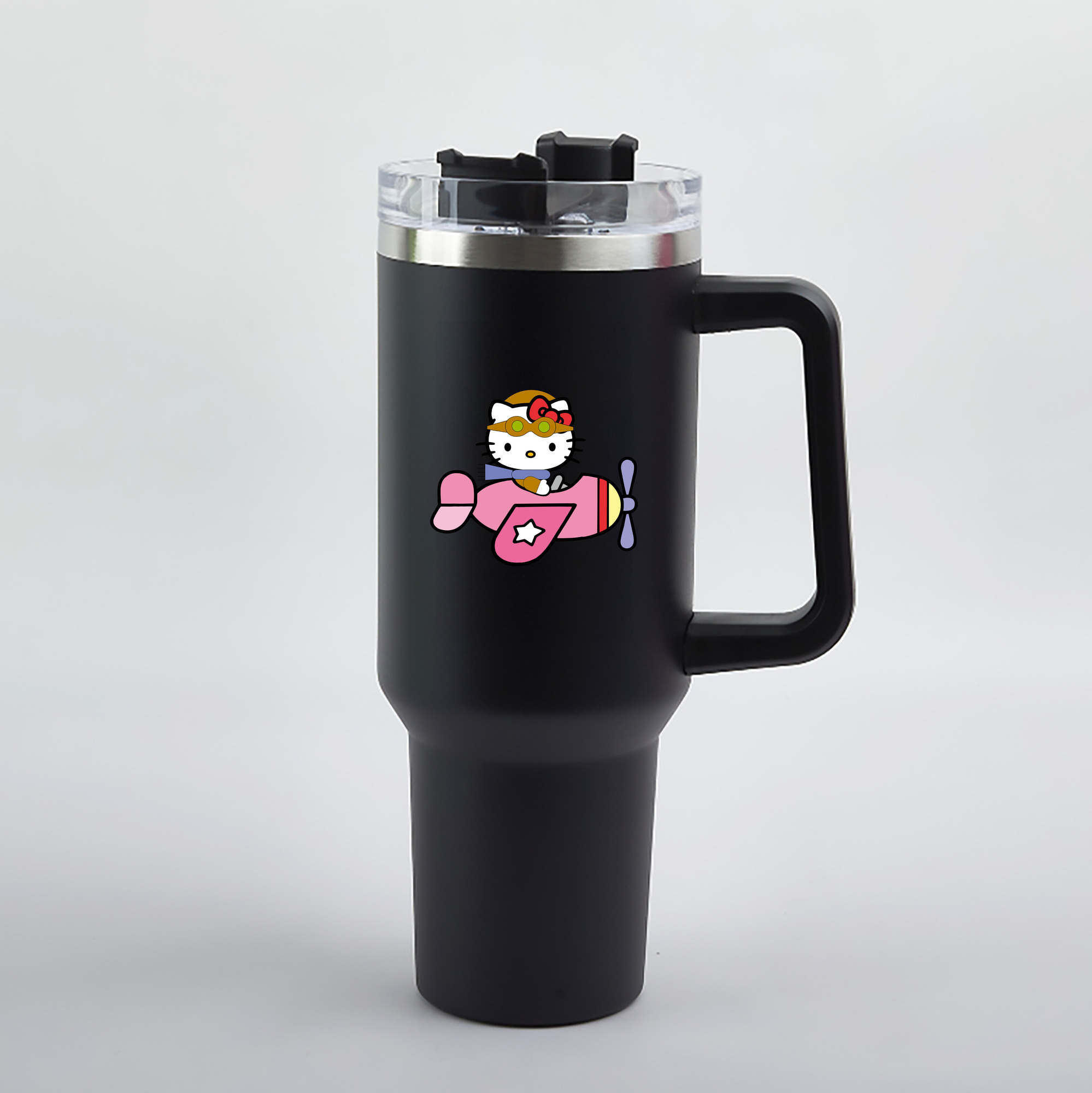 （画像用） Hello Kitty ハローキティ 1200mL車用タンブラー（カラープリント）