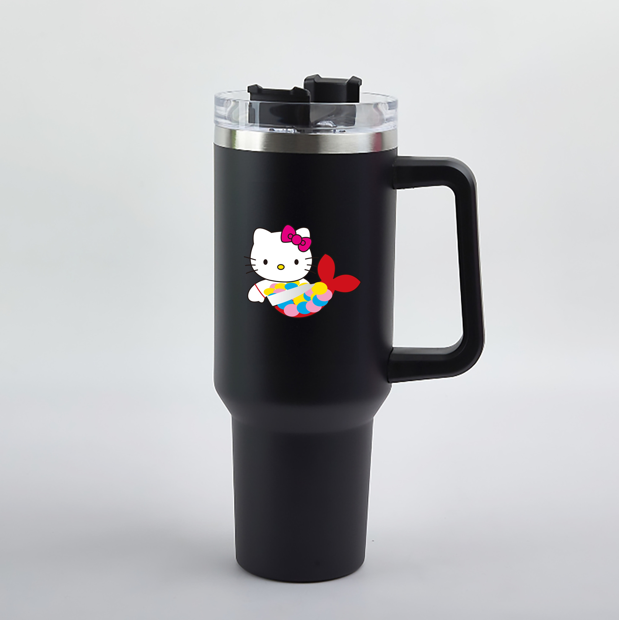 （画像用） Hello Kitty ハローキティ 1200mL車用タンブラー（カラープリント）