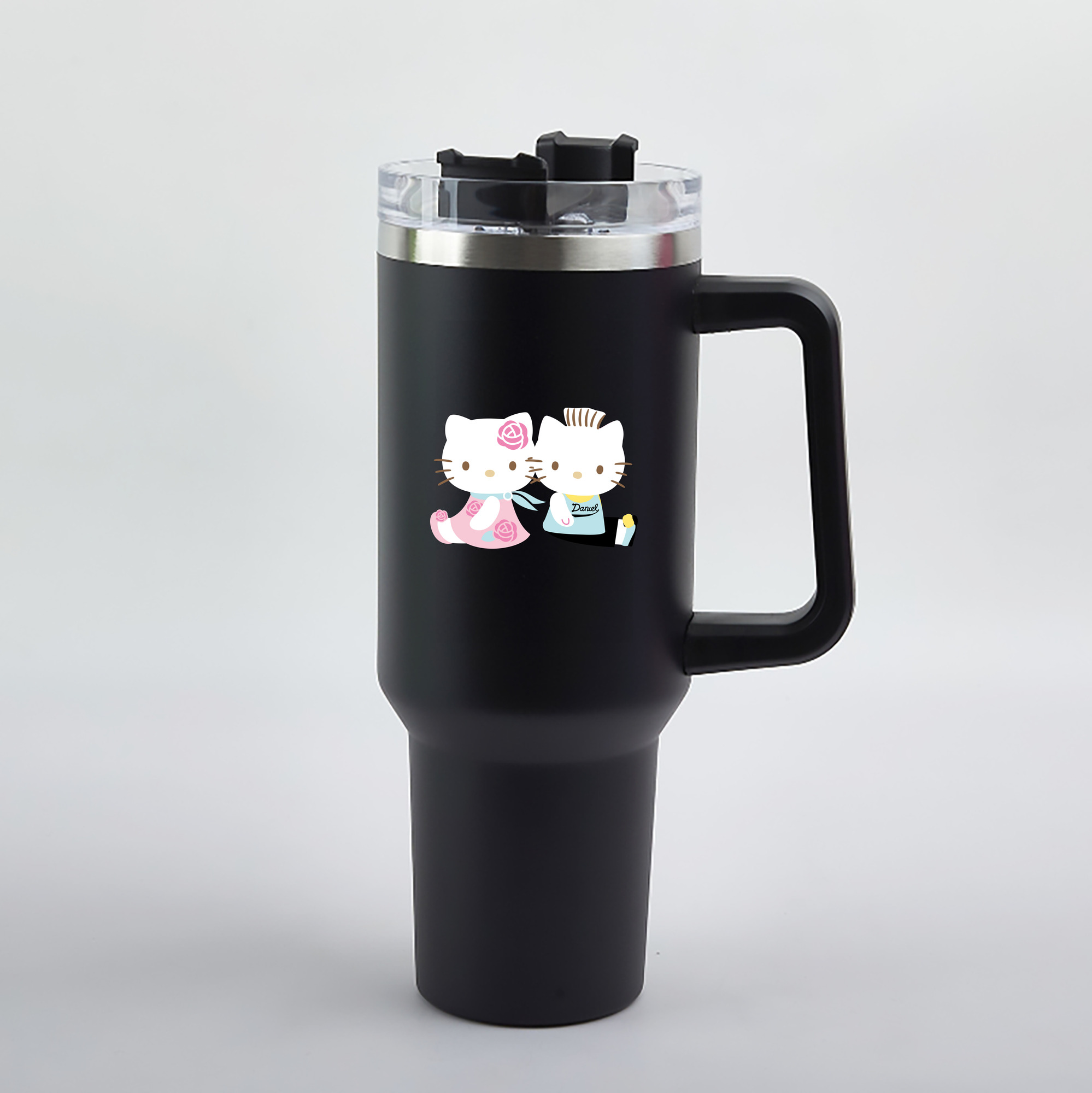（画像用） Hello Kitty ハローキティ 1200mL車用タンブラー（カラープリント）