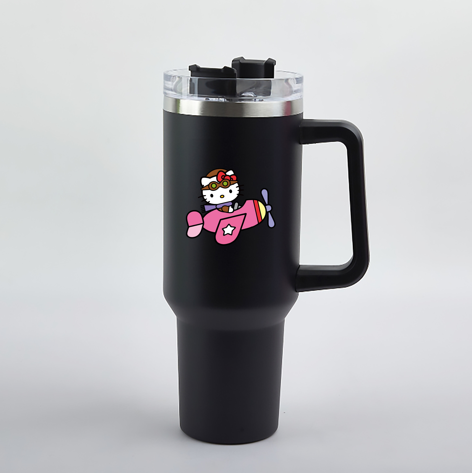（画像用） Hello Kitty ハローキティ 1200mL車用タンブラー（カラープリント）