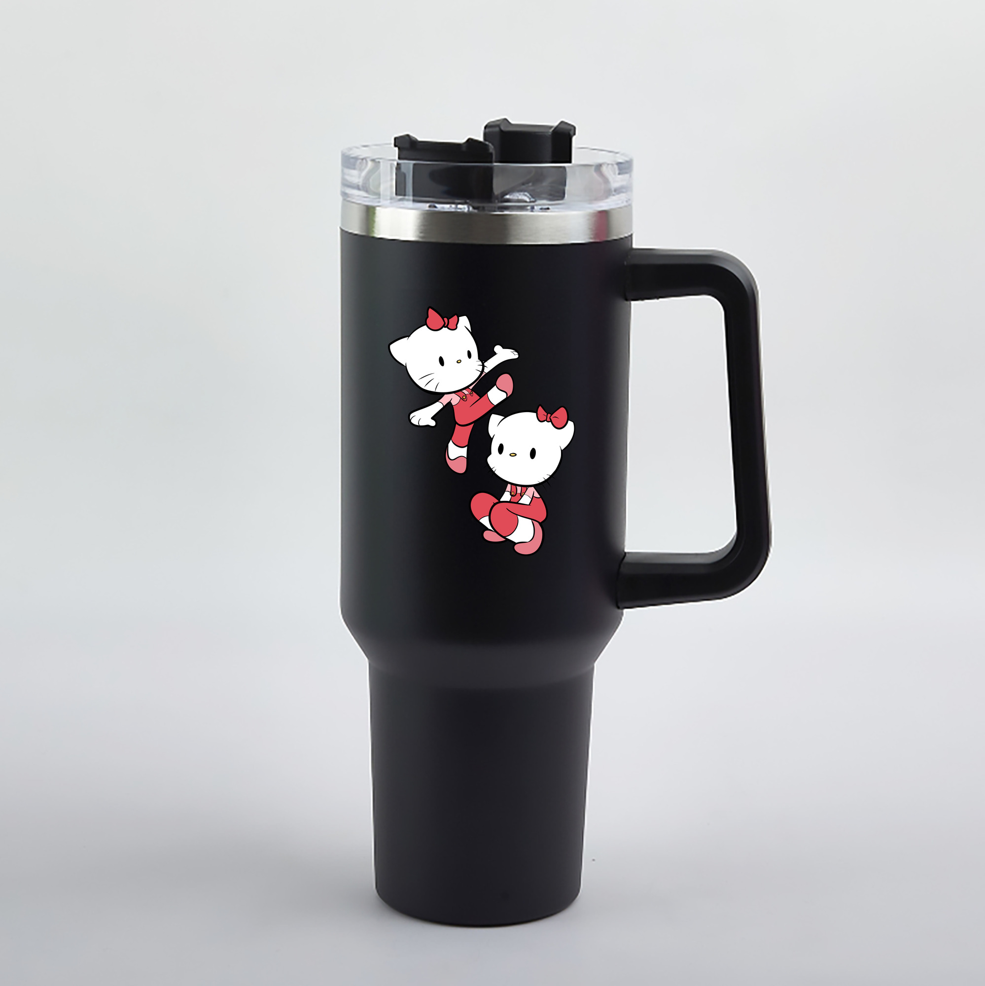 （画像用） Hello Kitty ハローキティ 1200mL車用タンブラー（カラープリント）