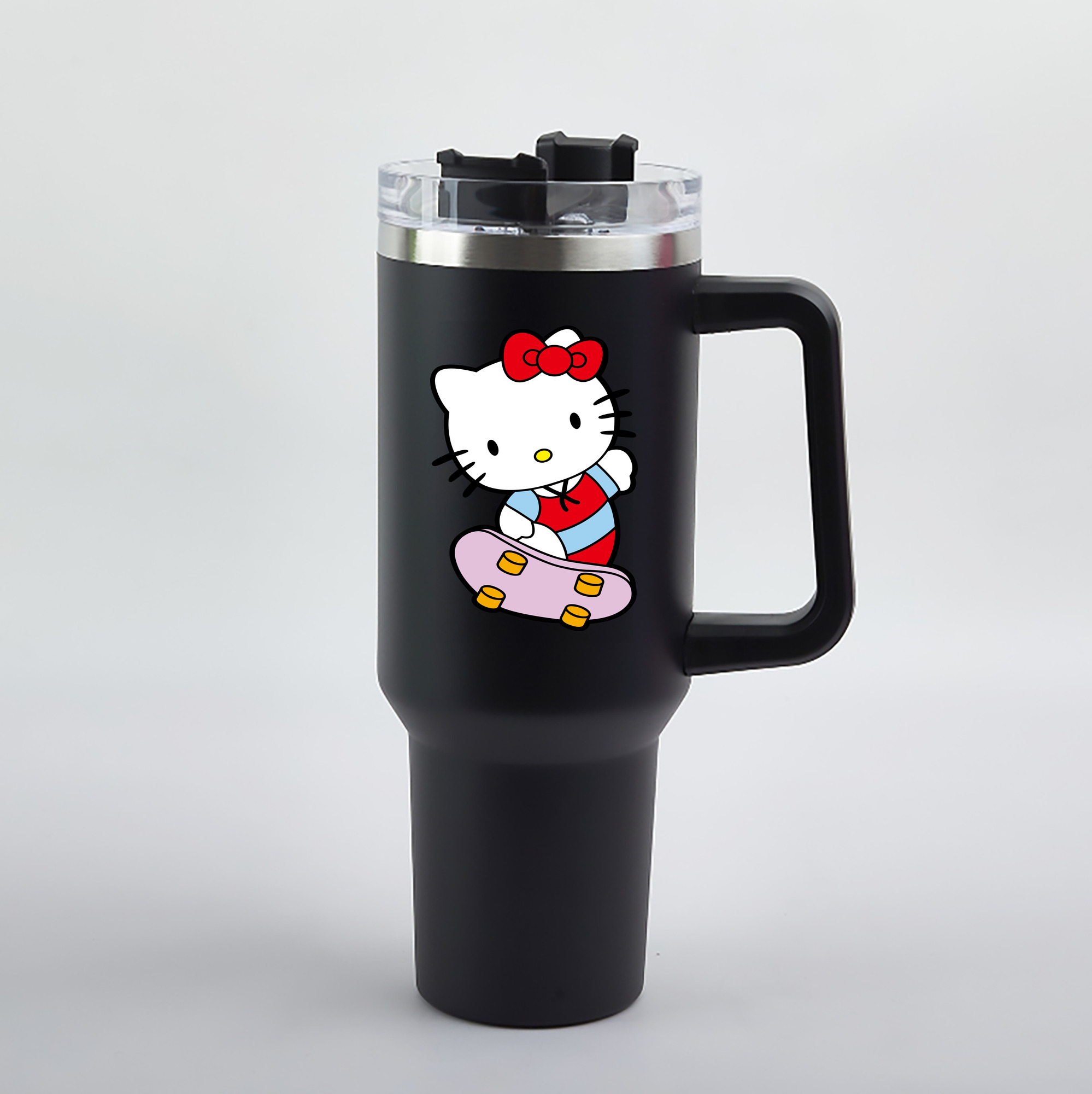 （画像用） Hello Kitty ハローキティ 1200mL車用タンブラー（カラープリント）