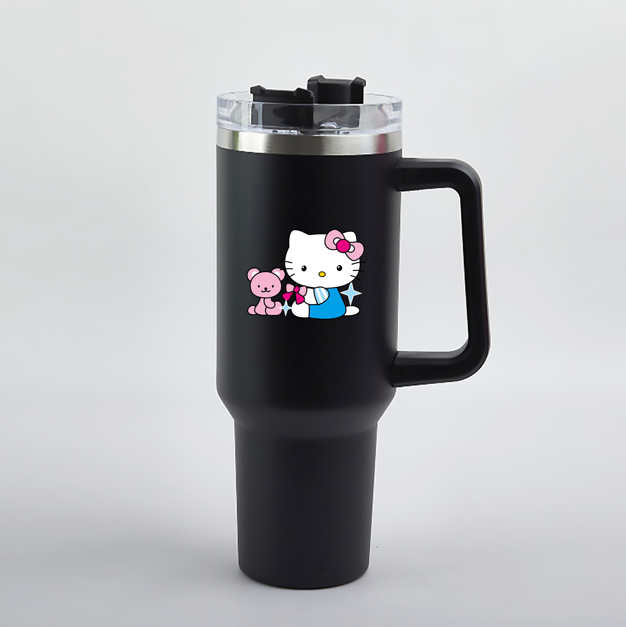 （画像用） Hello Kitty ハローキティ 1200mL車用タンブラー（カラープリント）