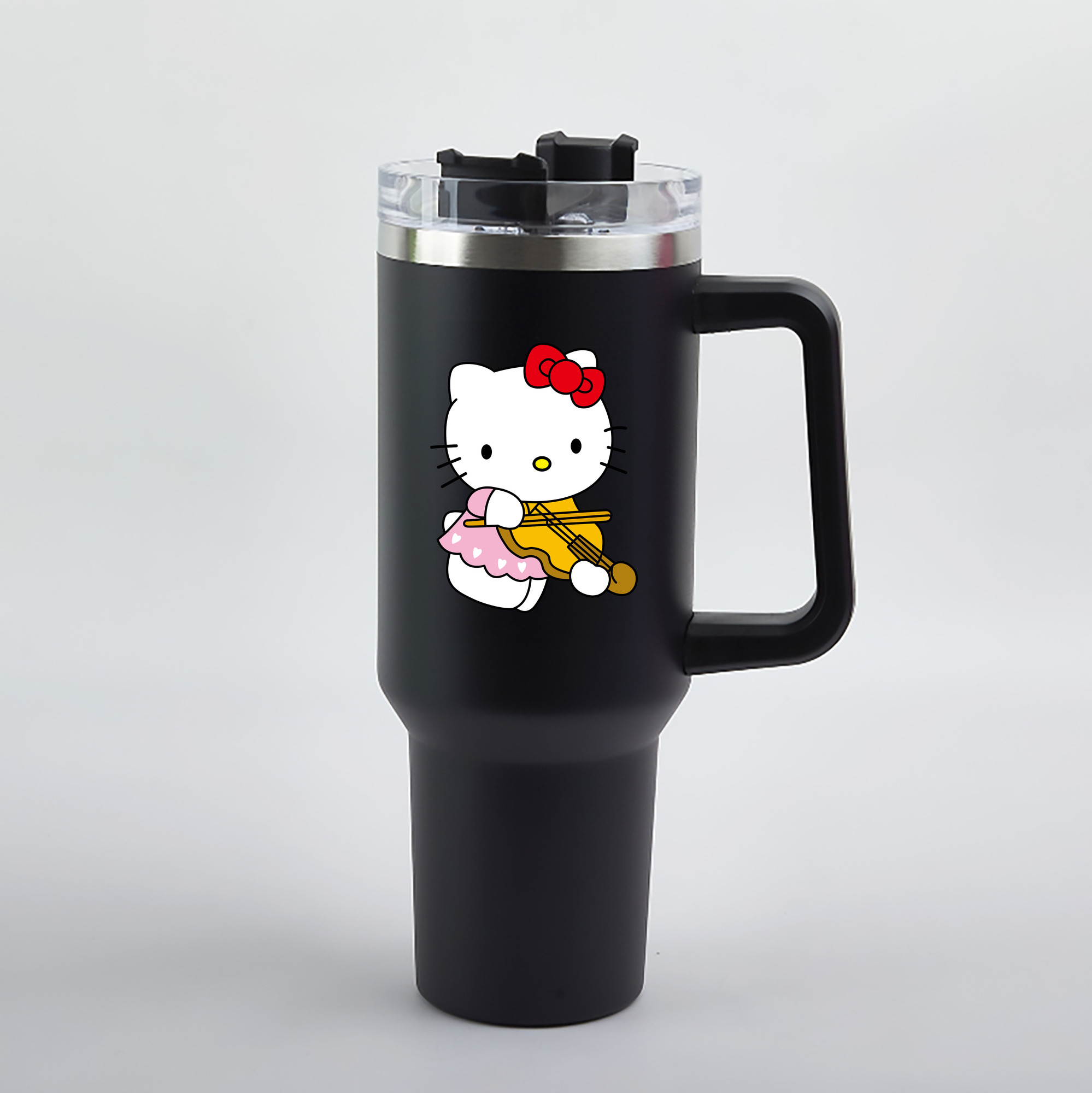 （画像用） Hello Kitty ハローキティ 1200mL車用タンブラー（カラープリント）