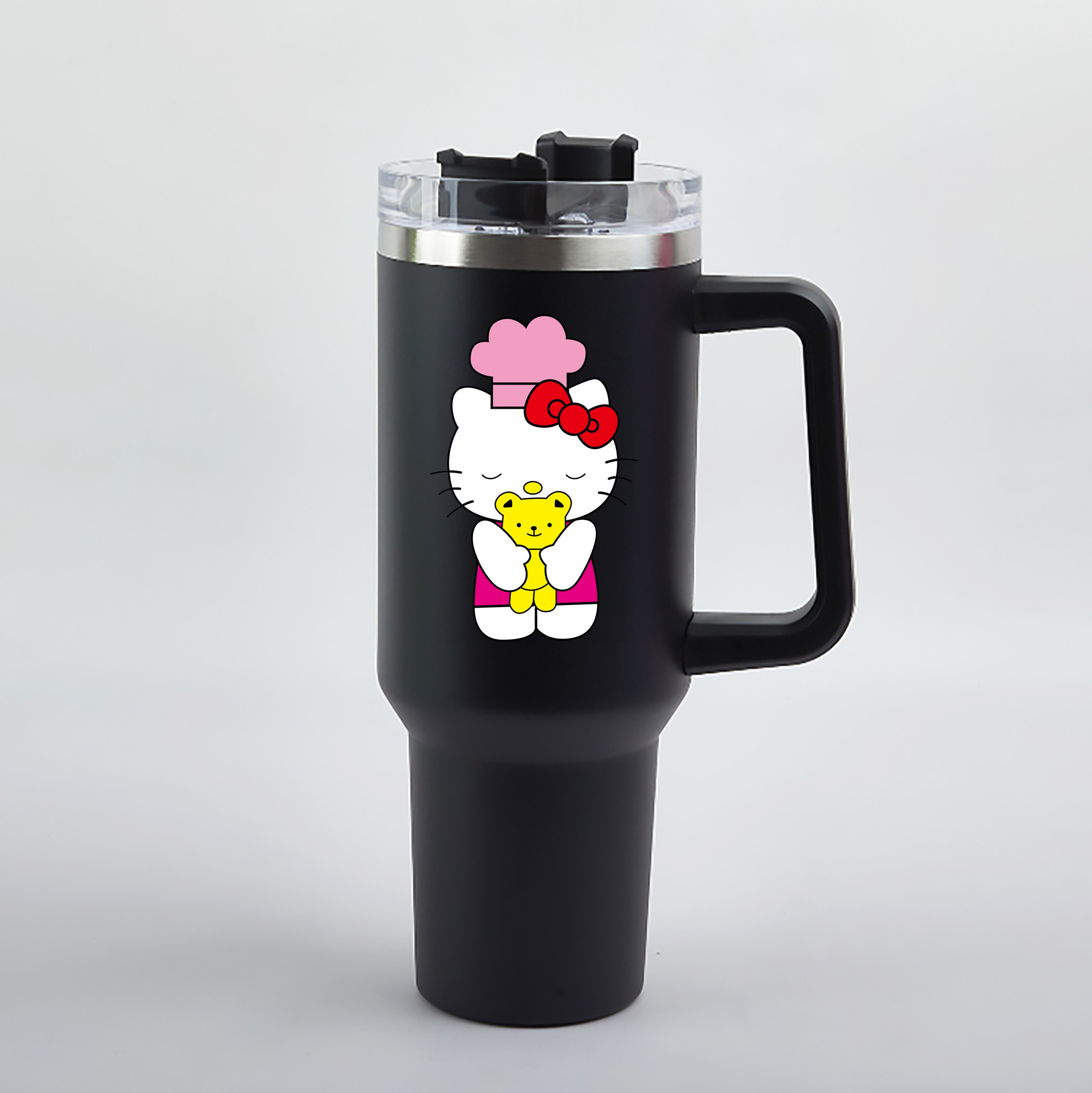 （画像用） Hello Kitty ハローキティ 1200mL車用タンブラー（カラープリント）